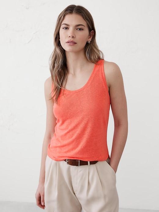 Linen-Blend Tank Product Image