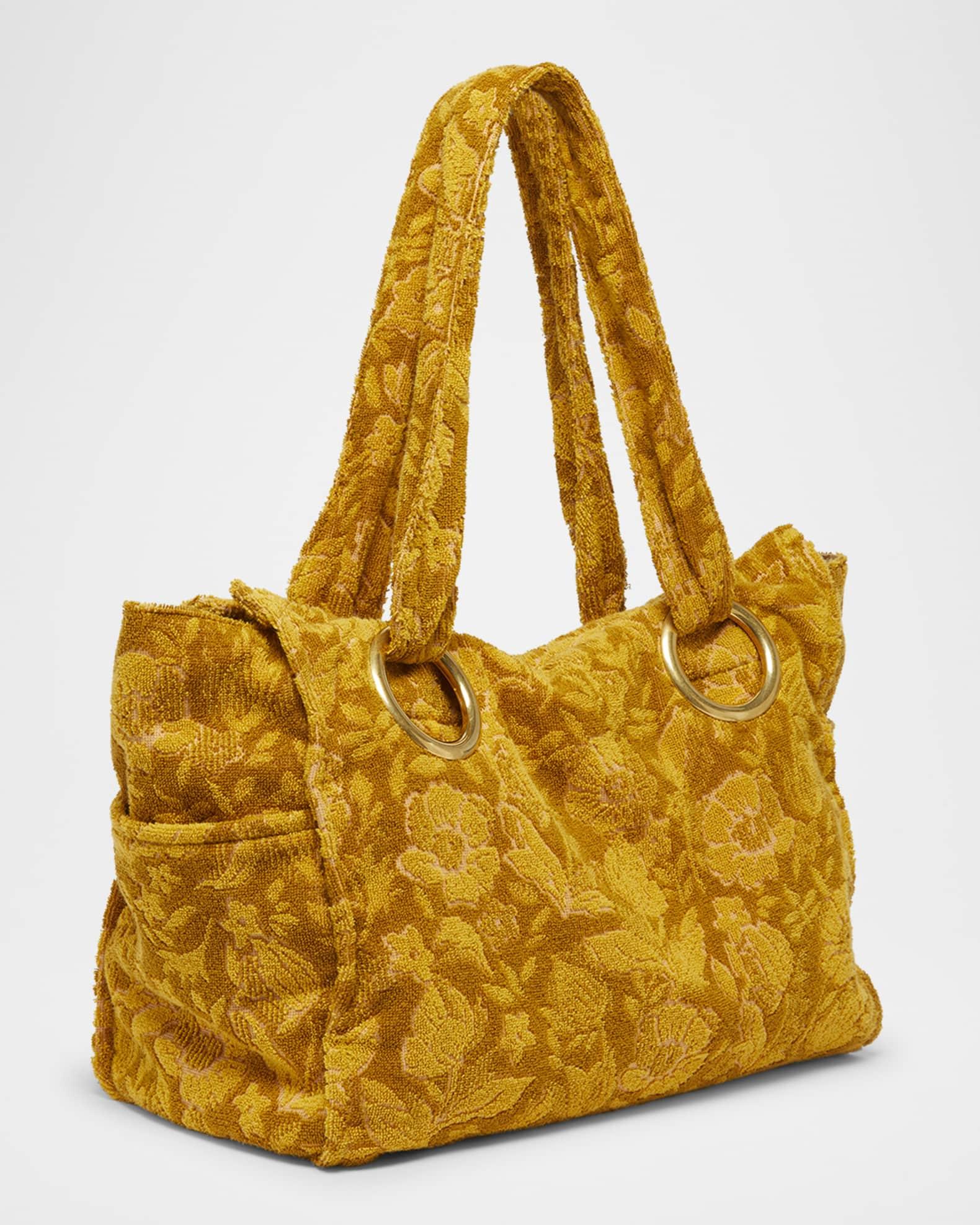 Plage Tote Bag in Jacquard Terry Cloth  Product Image