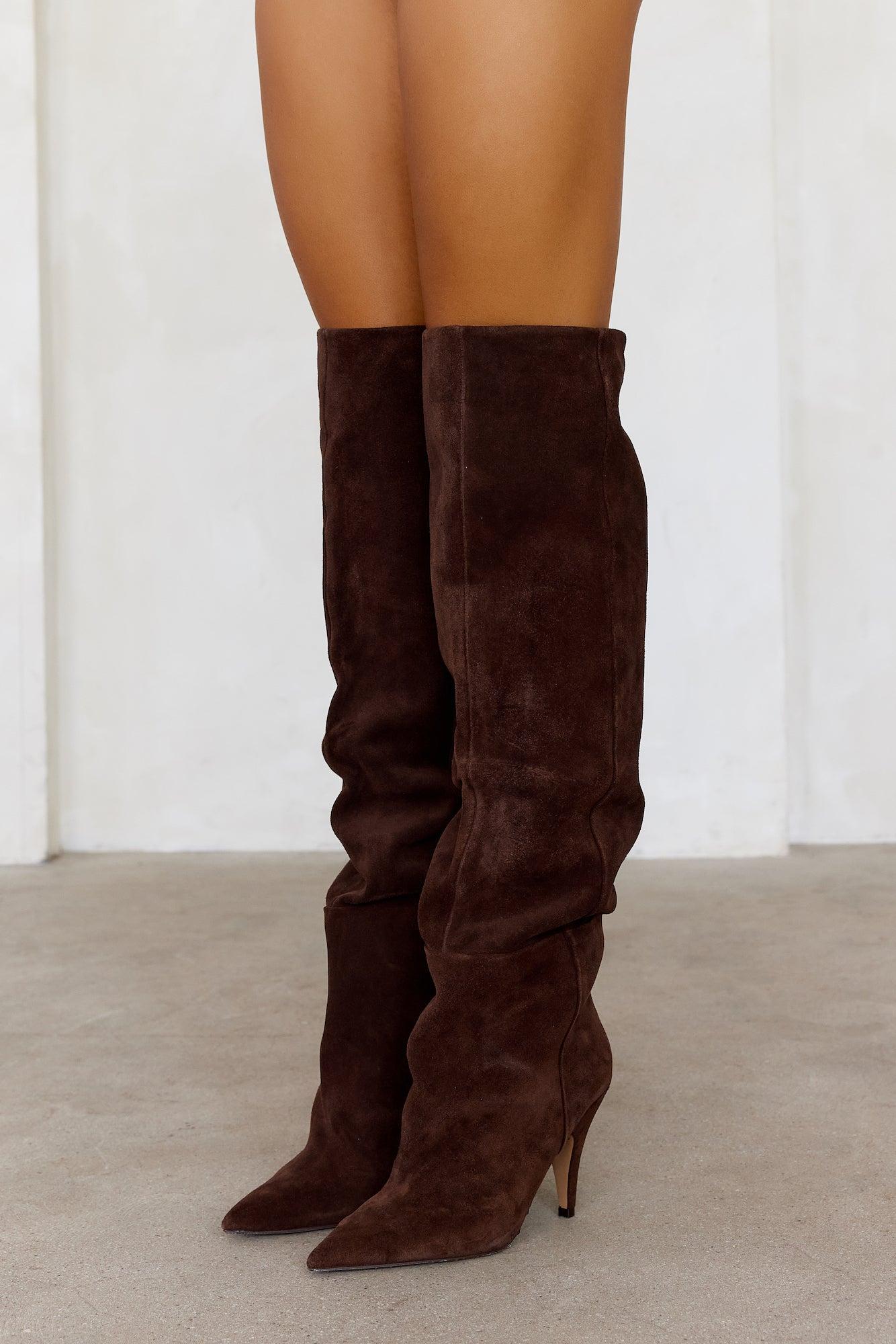 Bellamie Boots Brown Suede Product Image