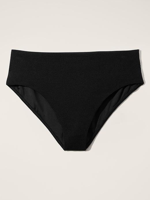 High Waist Pique Swim Bottom Product Image