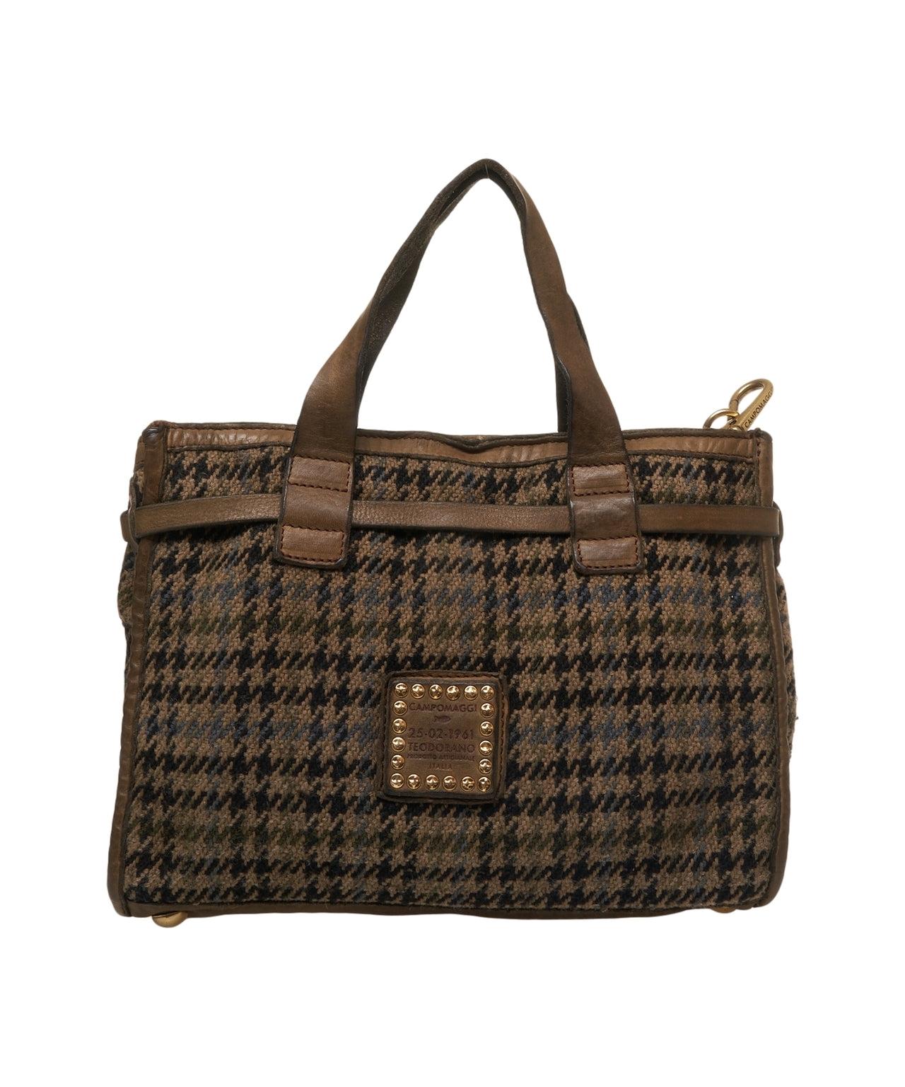 Shopper with houndùstooth pattern Product Image