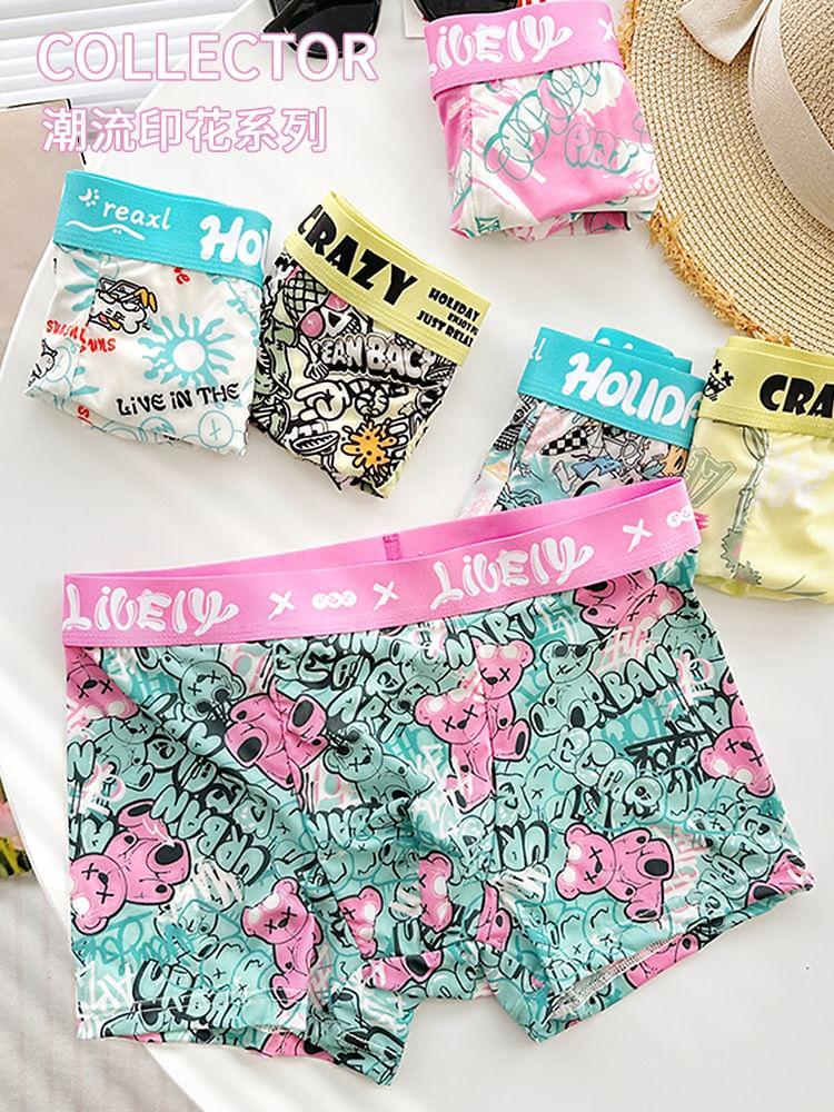Set of 2: Cartoon Print Boxer Briefs Product Image