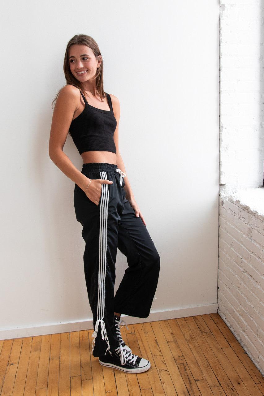 Side Stripe Bow Detail Track Pants Product Image