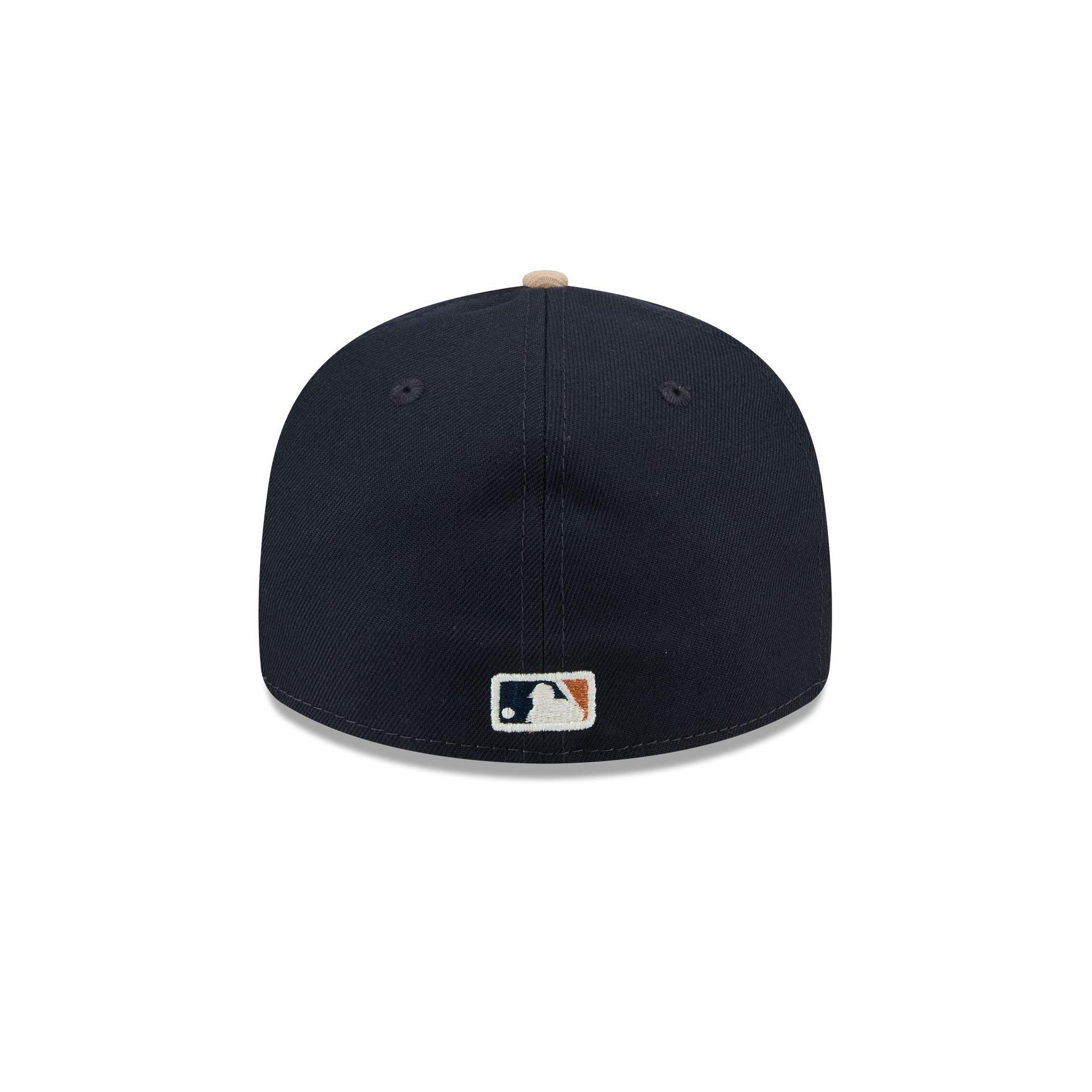 Houston Astros Blue Ivory Low Profile 59FIFTY Fitted Hat Male Product Image