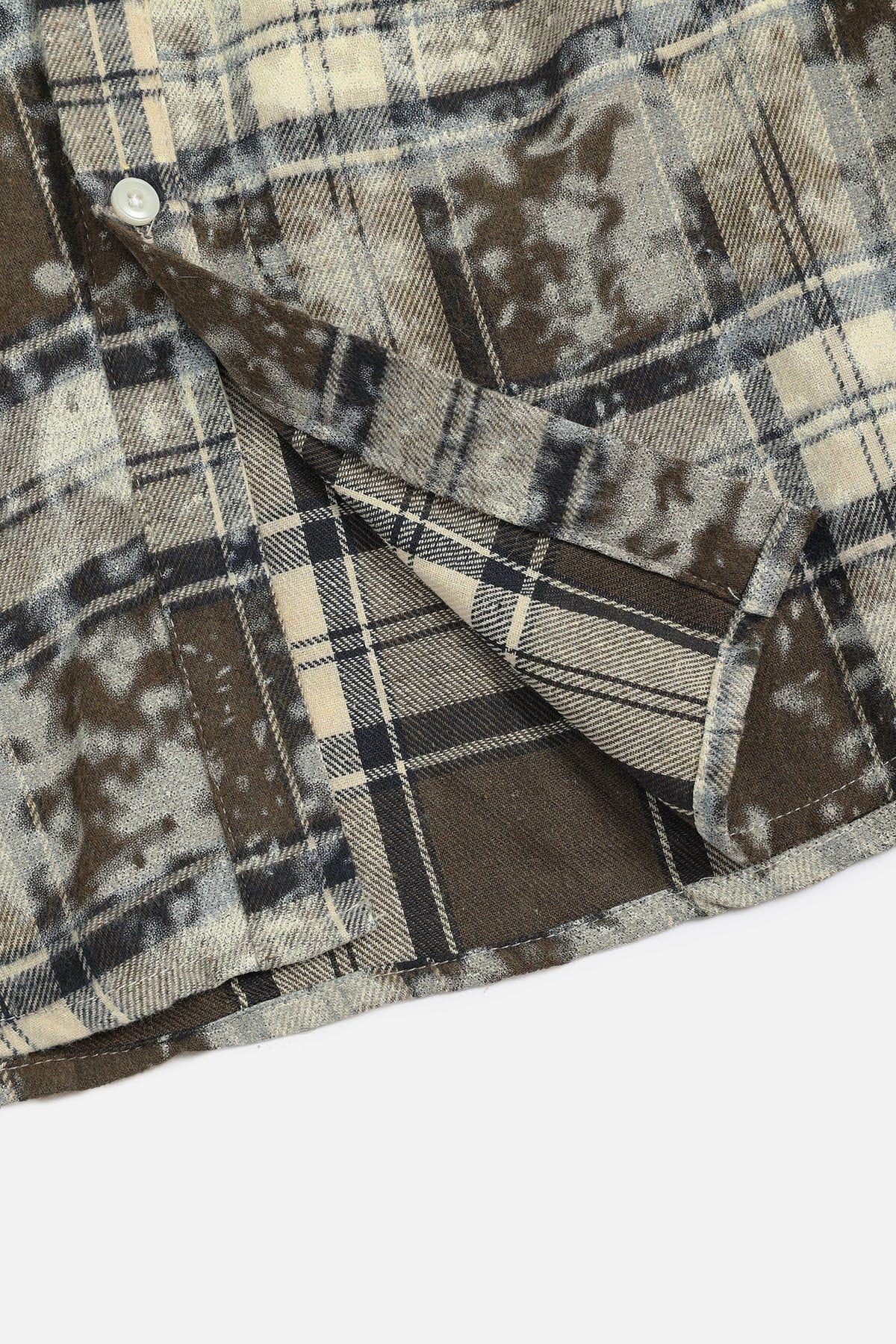 Aelfric Eden Asymmetry Plaid Shirt Product Image