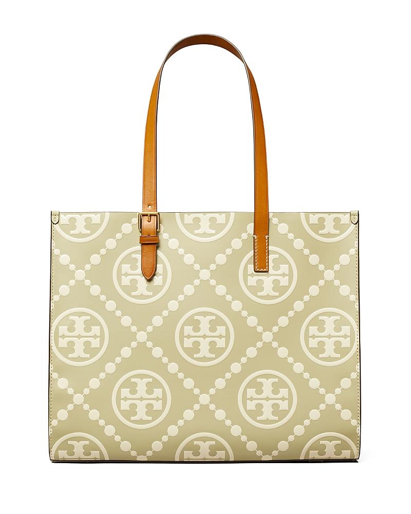 Womens Monogram-Embossed Leather Tote Product Image