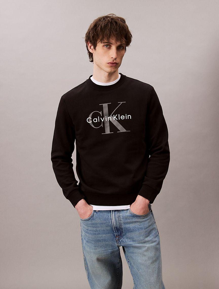 Monogram Logo Fleece Crewneck Sweatshirt Product Image
