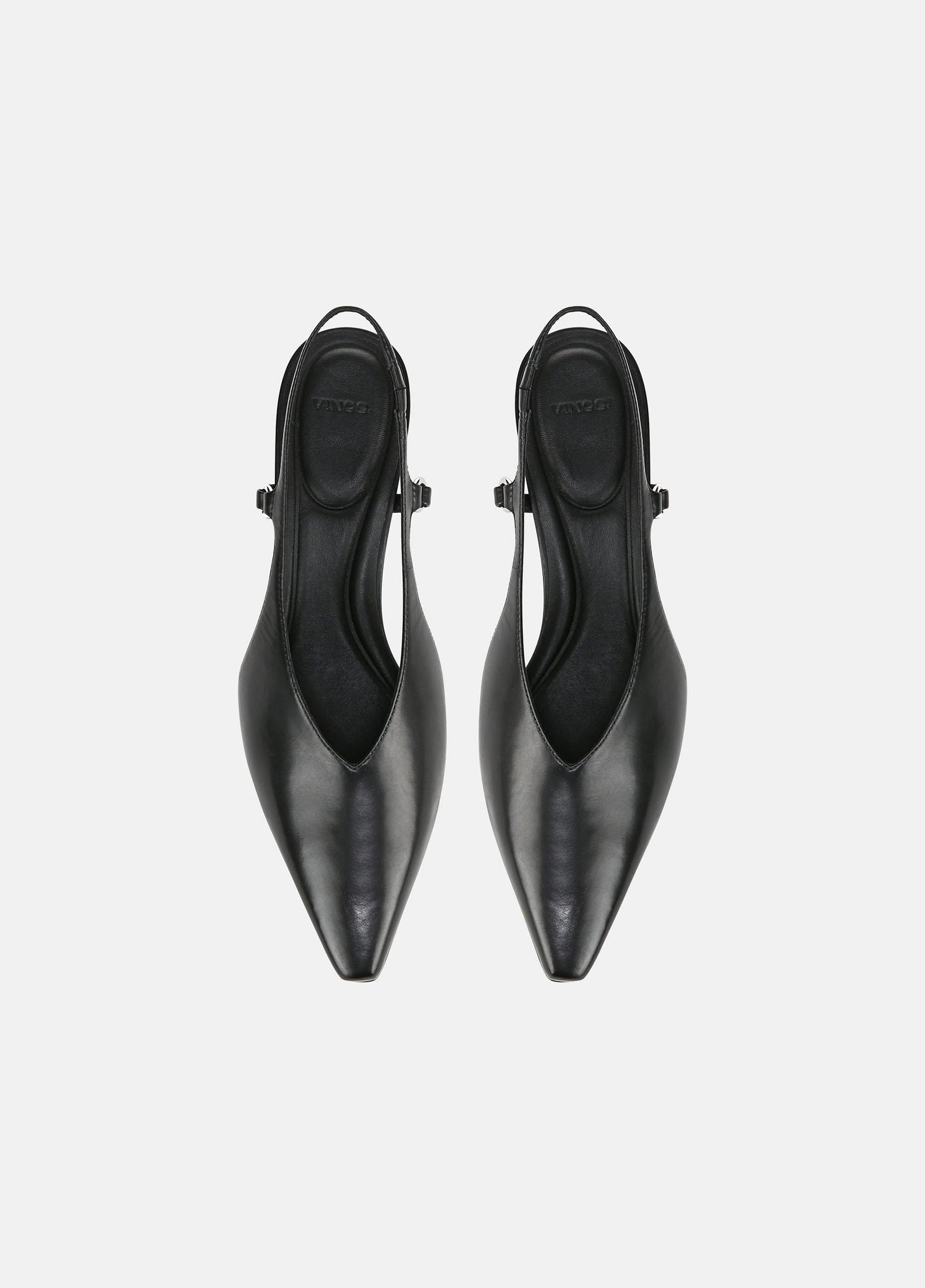 Sabrina Leather Slingback Kitten Heel Product Image