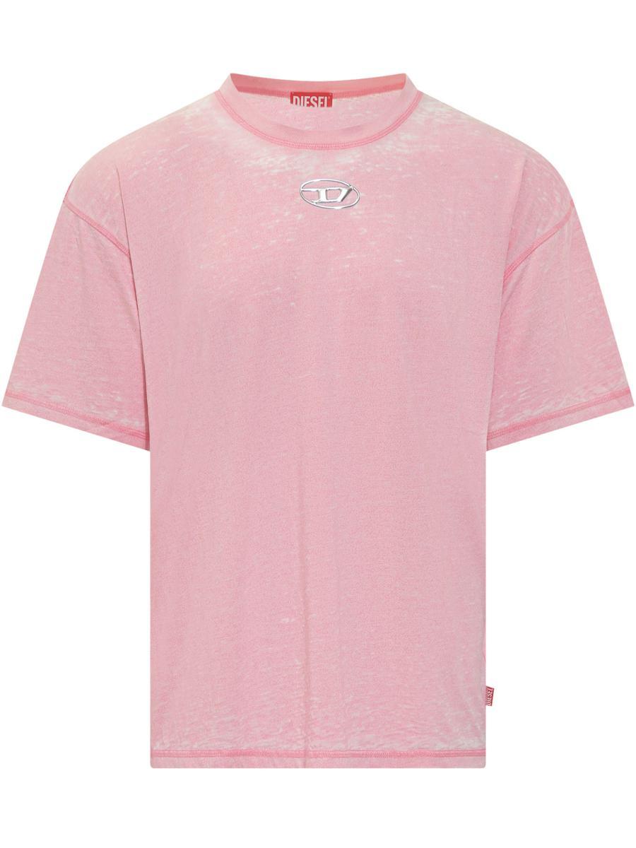 DIESEL T-boxt-pak T-shirt In Pink Product Image