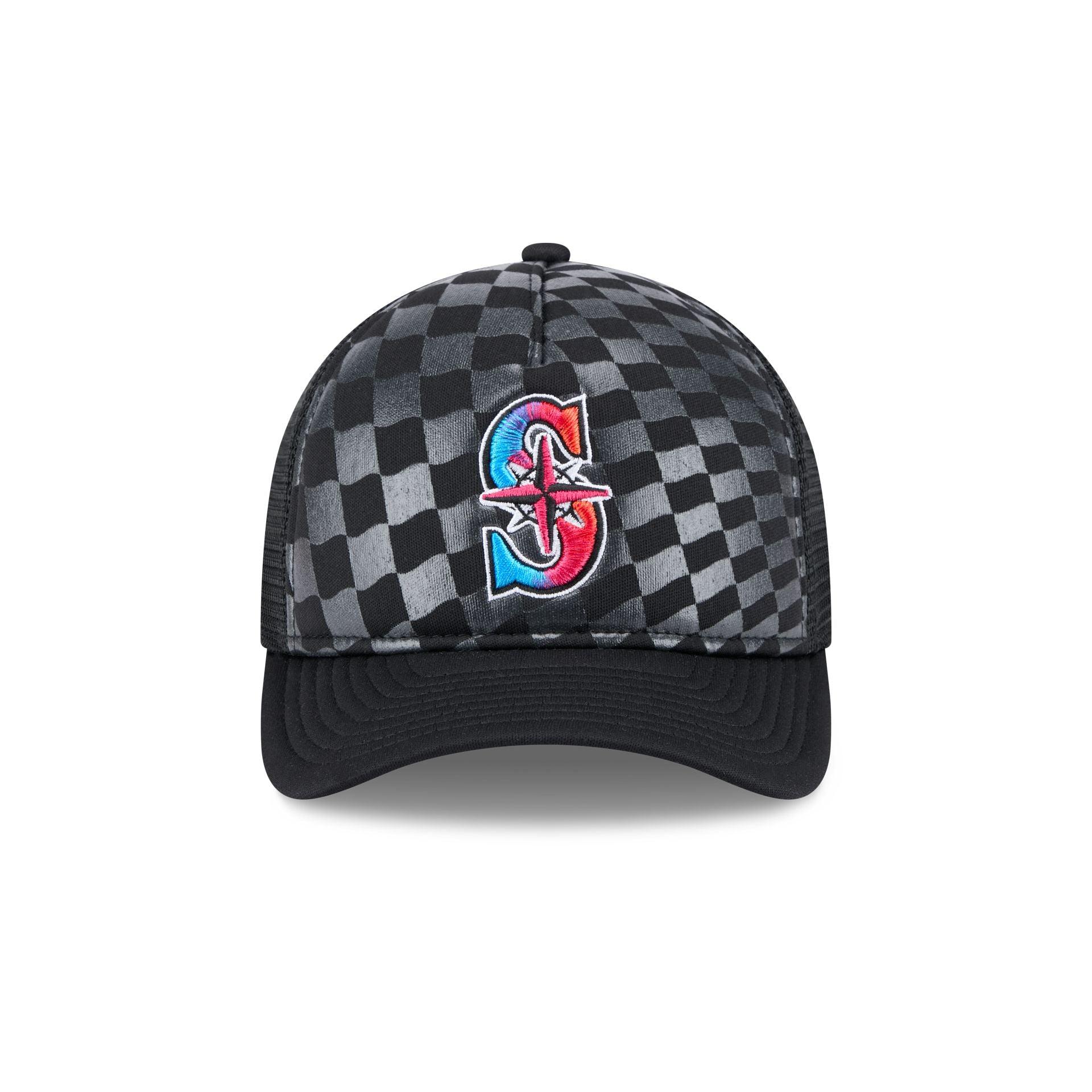 Seattle Mariners Gradient Raceway 9FORTY M-Crown A-Frame Trucker Hat Male Product Image
