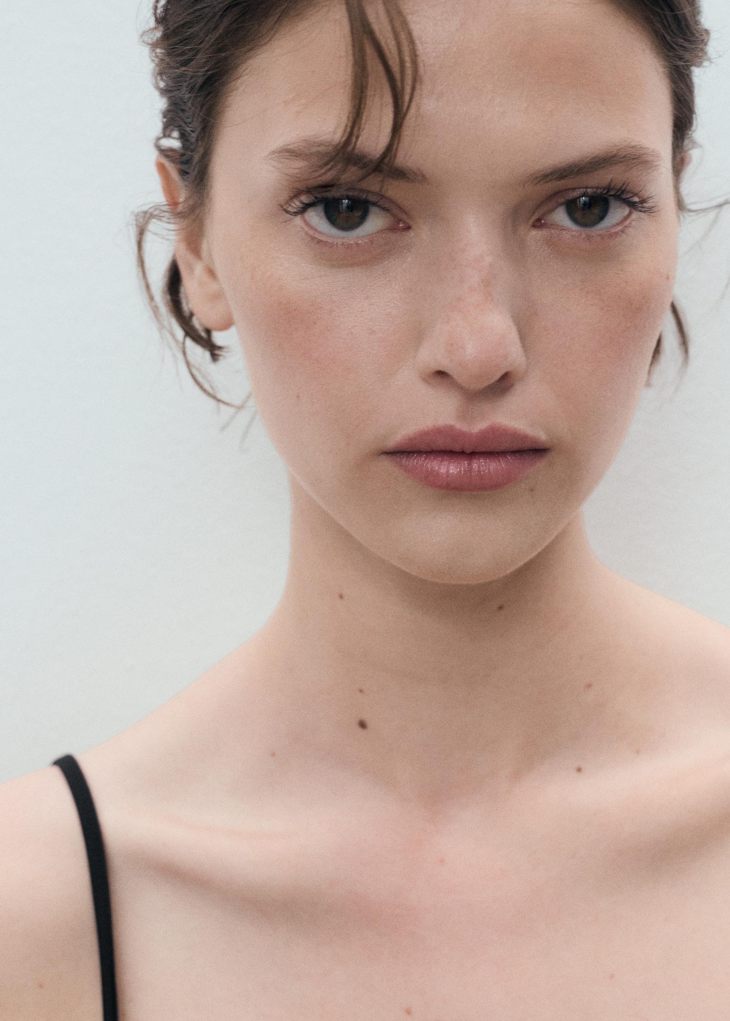 Spaghetti strap top - Women | MANGO USA Product Image