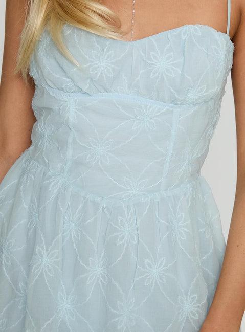 Mckilah Mini Dress Blue Product Image