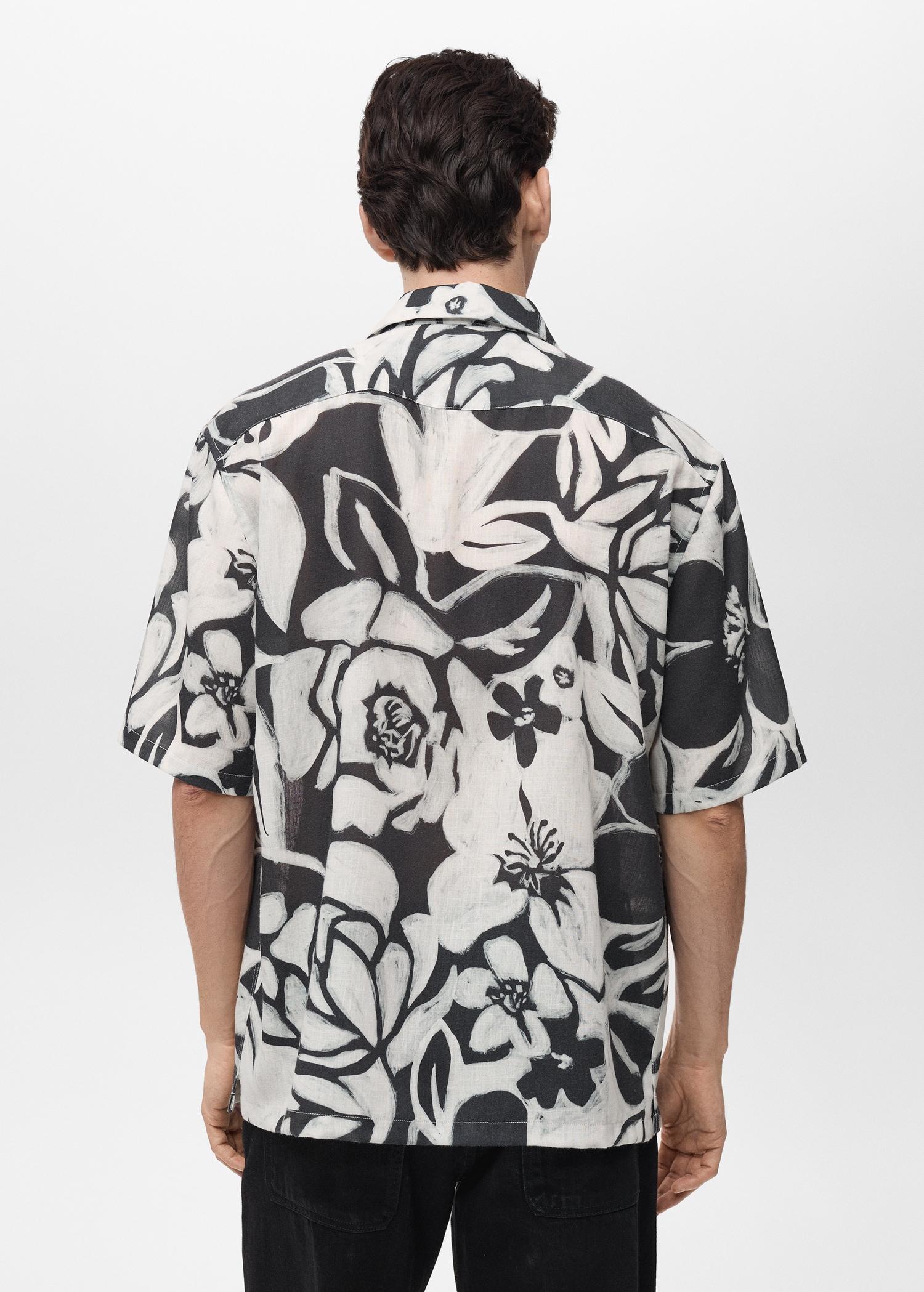 Floral print shirt - Men | MANGO USA Product Image
