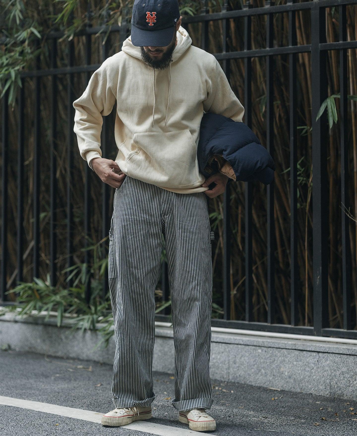 21 oz Military Academy Reverse Weave Hoodie - Apricot Product Image