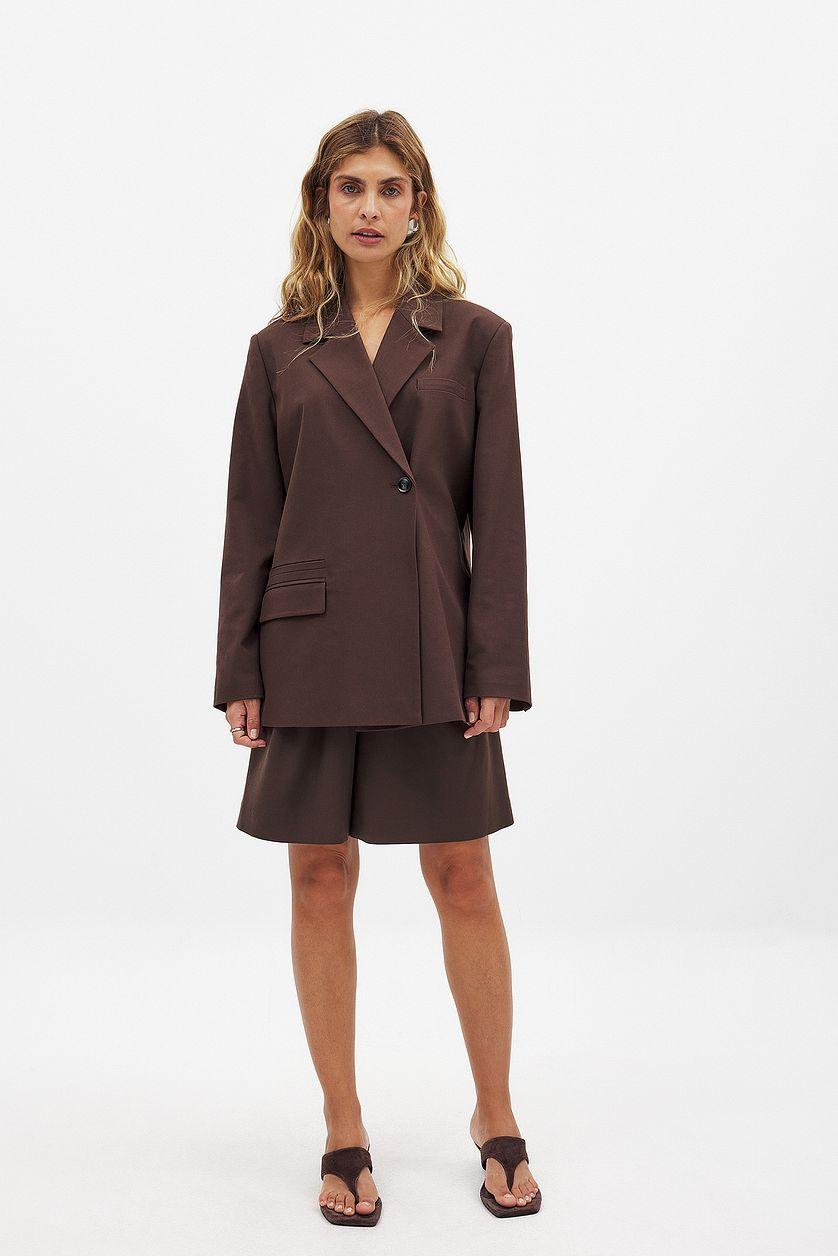 Regular Blazer With Overlap Product Image