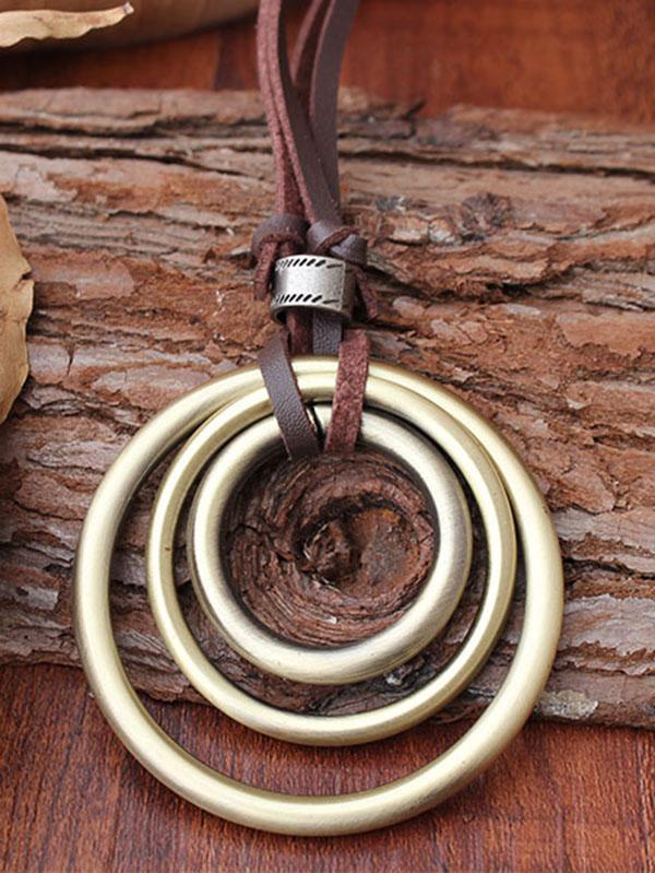 Retro Rings Necklace Product Image