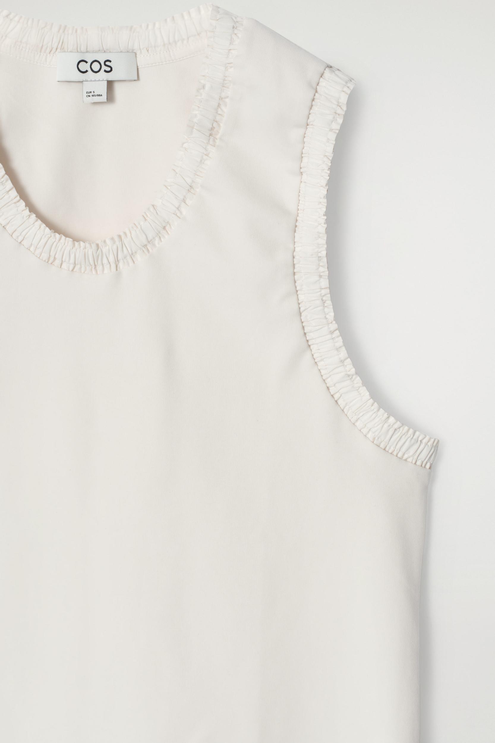 GATHERED COTTON TANK TOP Product Image