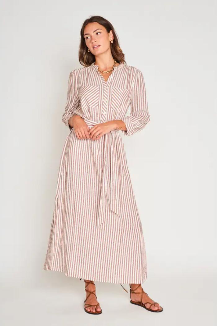 Cassie Striped Dress Product Image