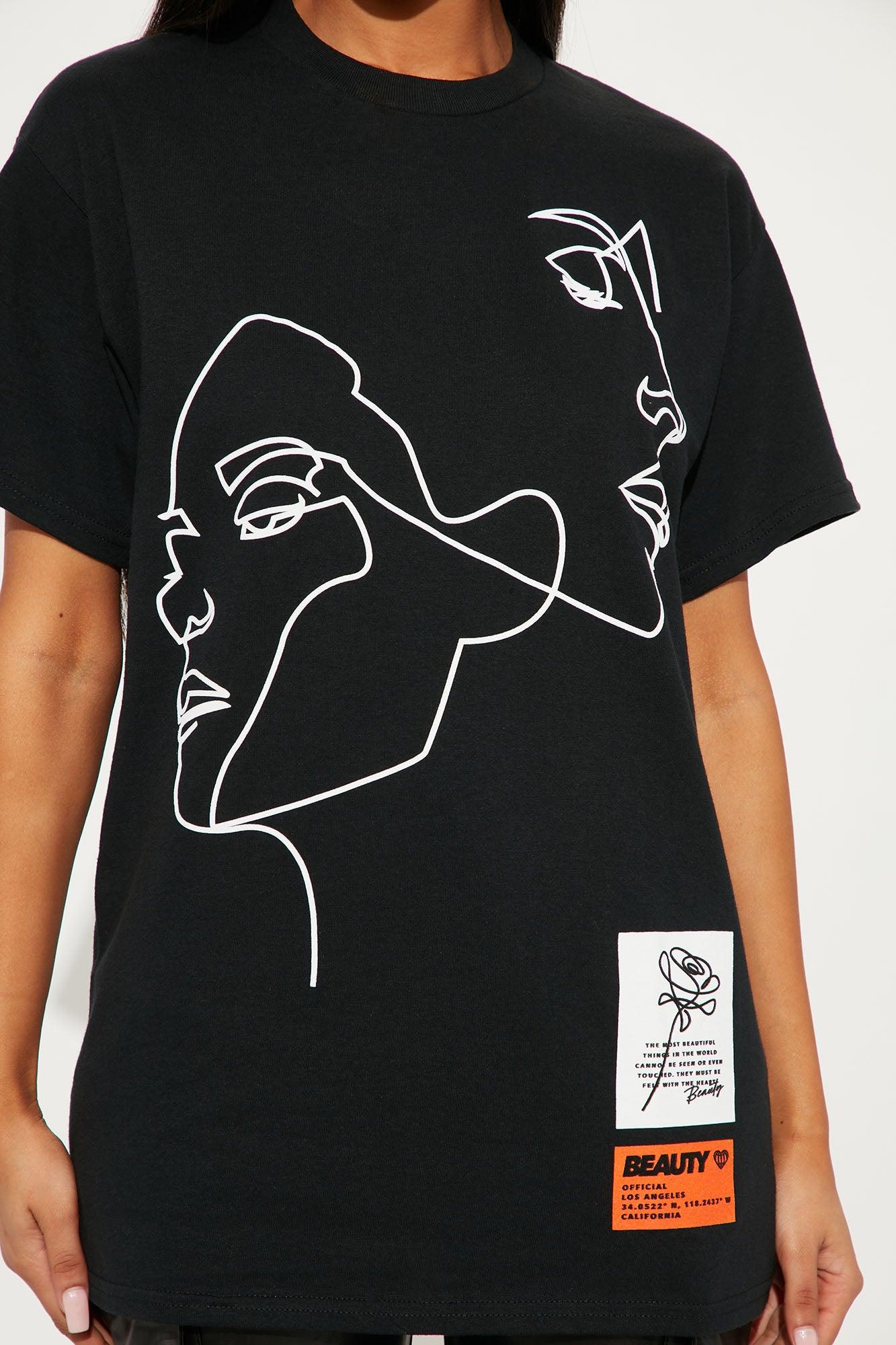 Twin Flame Graphic T-Shirt - Black Product Image