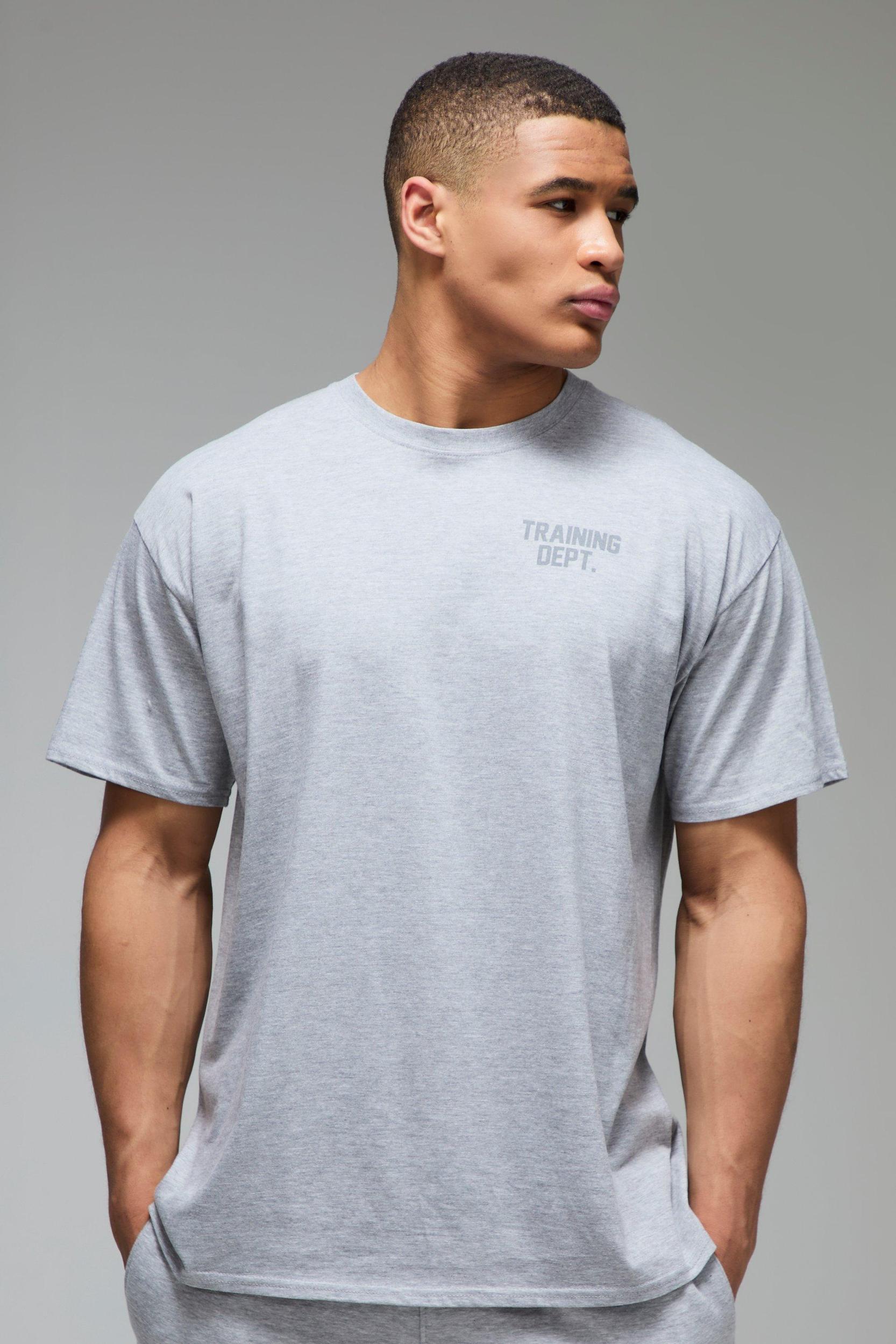 Man Active Training Dept Oversized T-shirt | boohooMAN USA Product Image