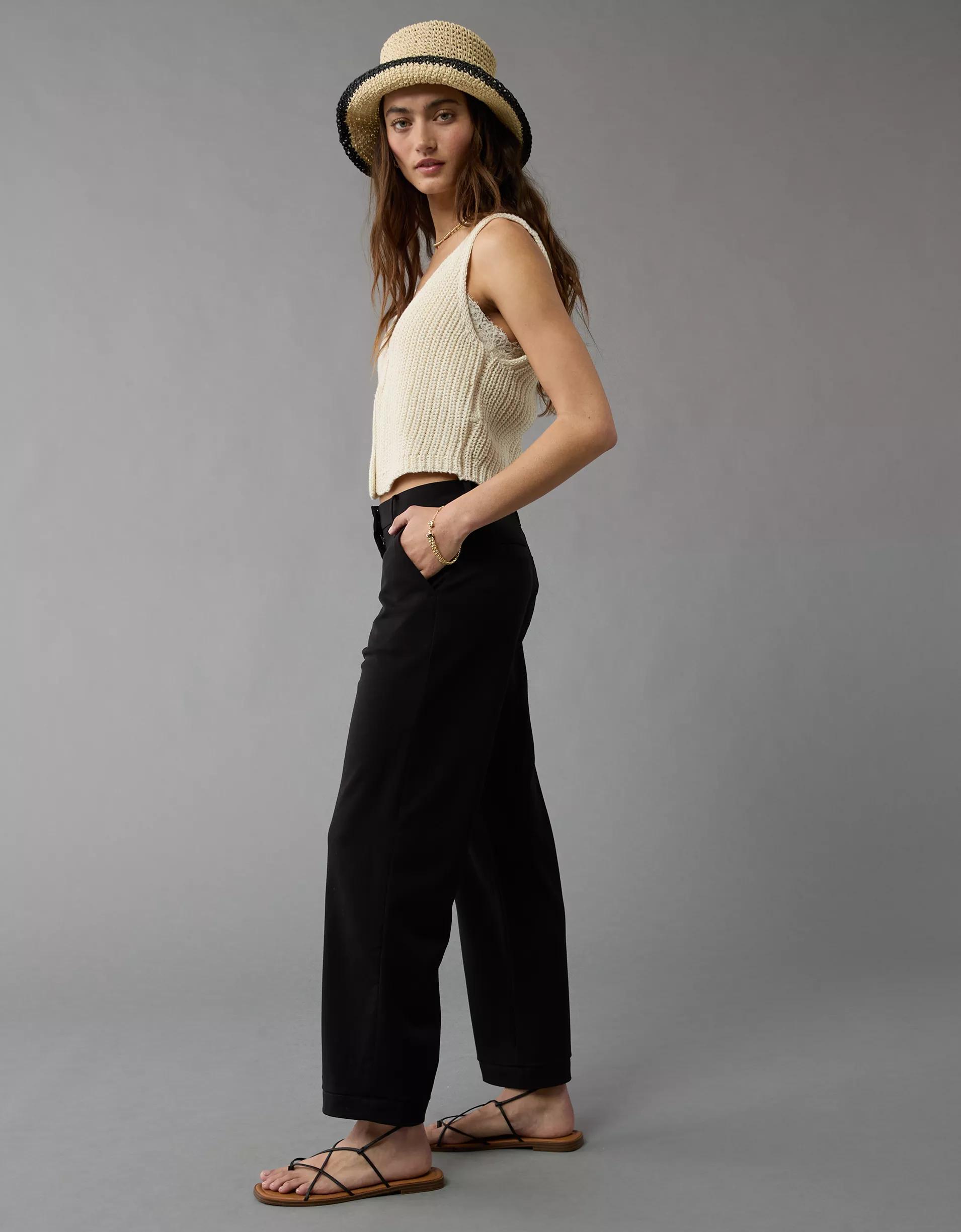 AE Stretch High-Waisted Stovepipe Ankle Trouser Product Image