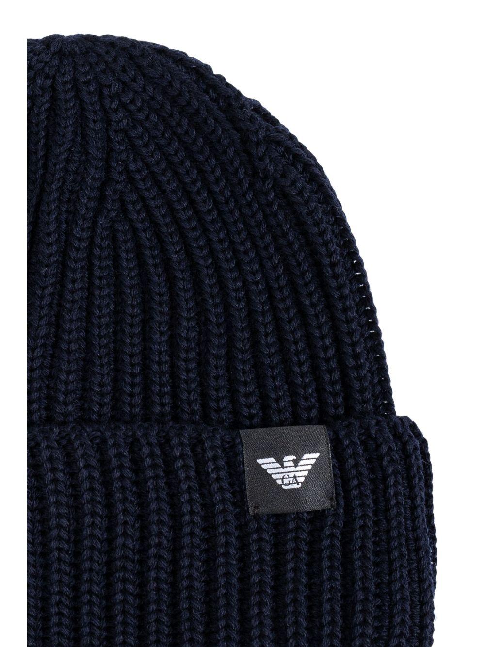 logo-patch knitted beanie Product Image