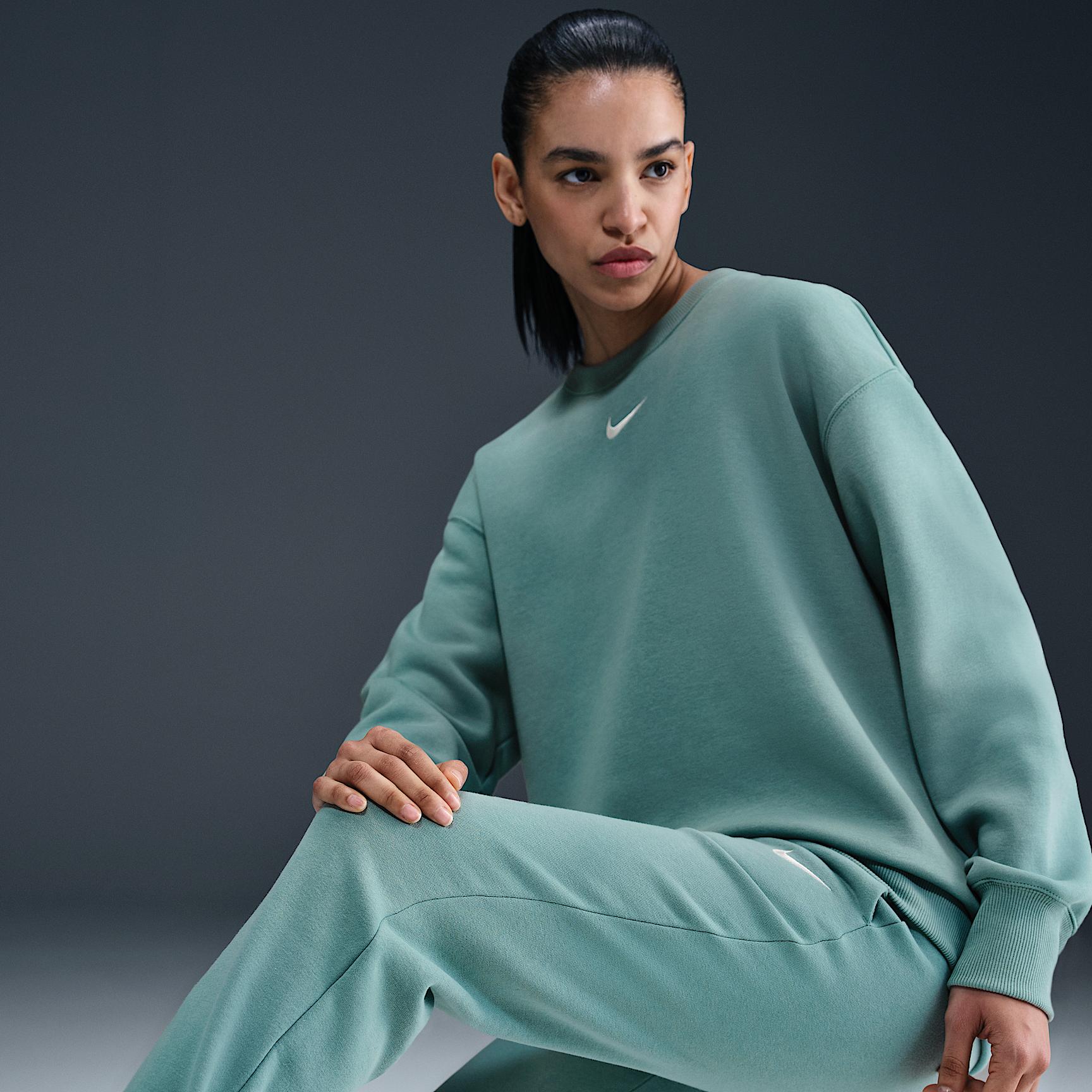 Womens Nike Sportswear Phoenix Fleece Mid-Rise Sweatpants | FZ7626-017 Product Image