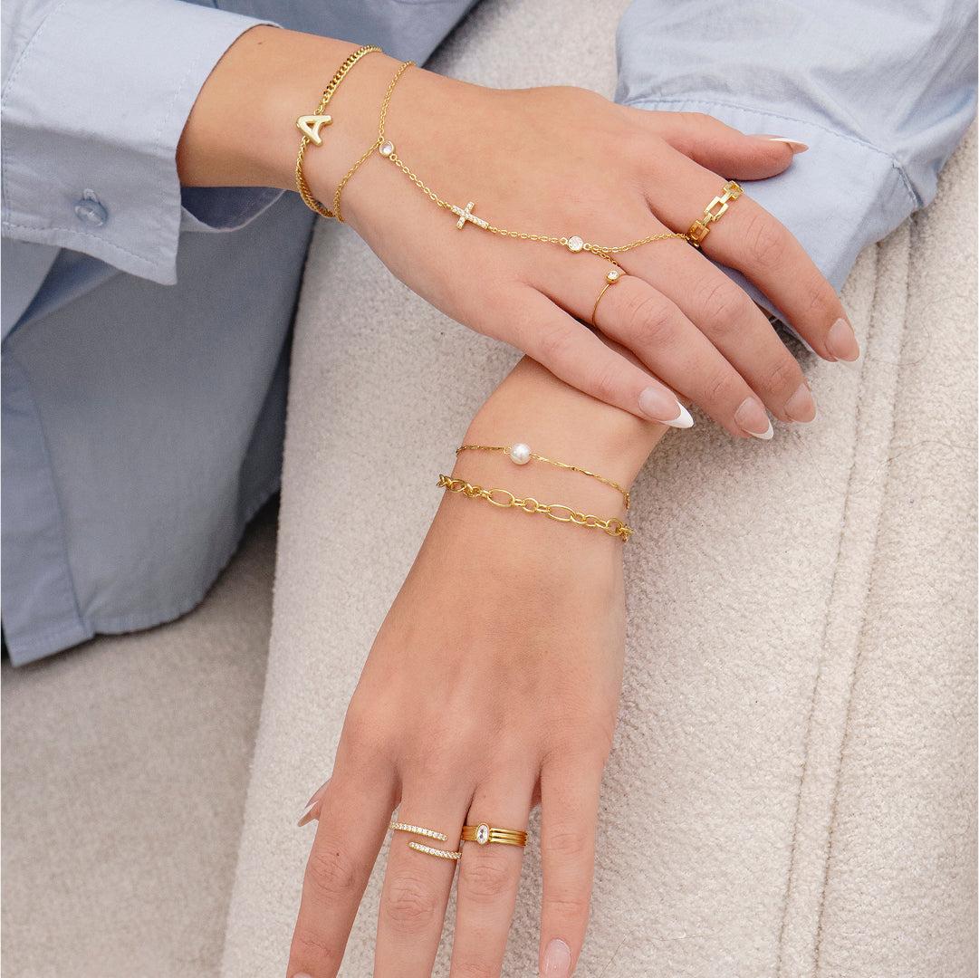 Double Cross Me Hand Chain Product Image