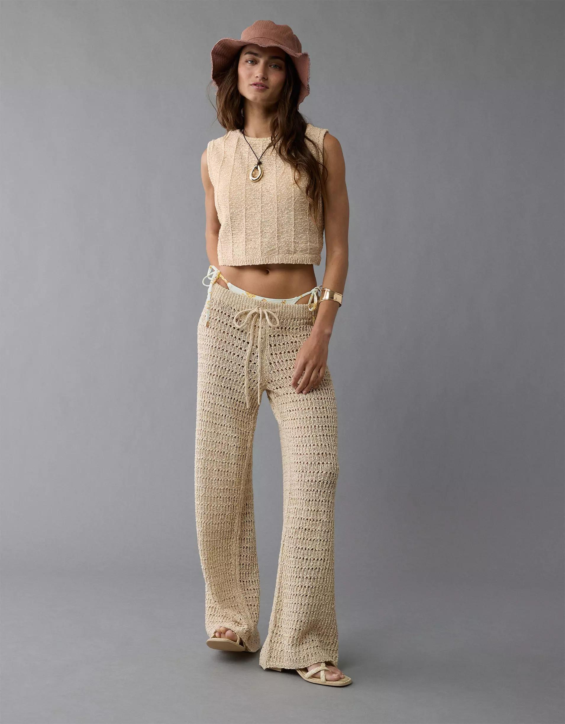 AE Tie Back Sweater Tank Top Product Image