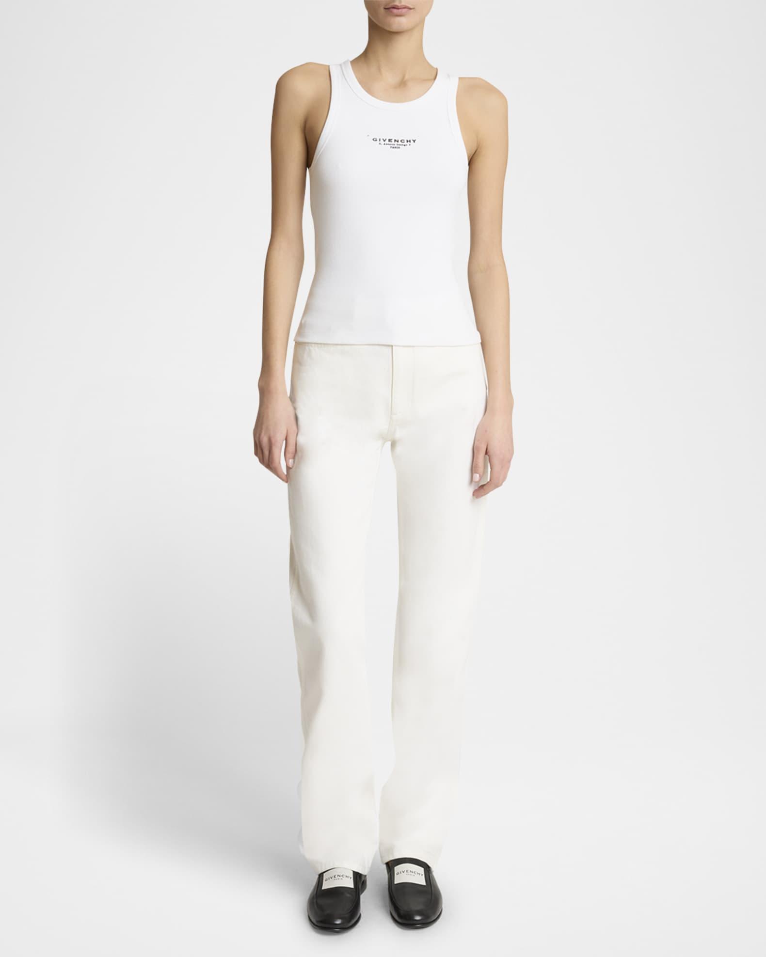 Straight-Leg Denim Pants Product Image