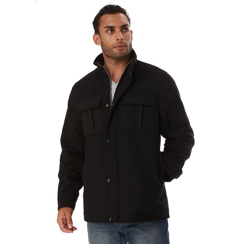 Men's Apt. 9® Wool Zip Front Coat,  Product Image