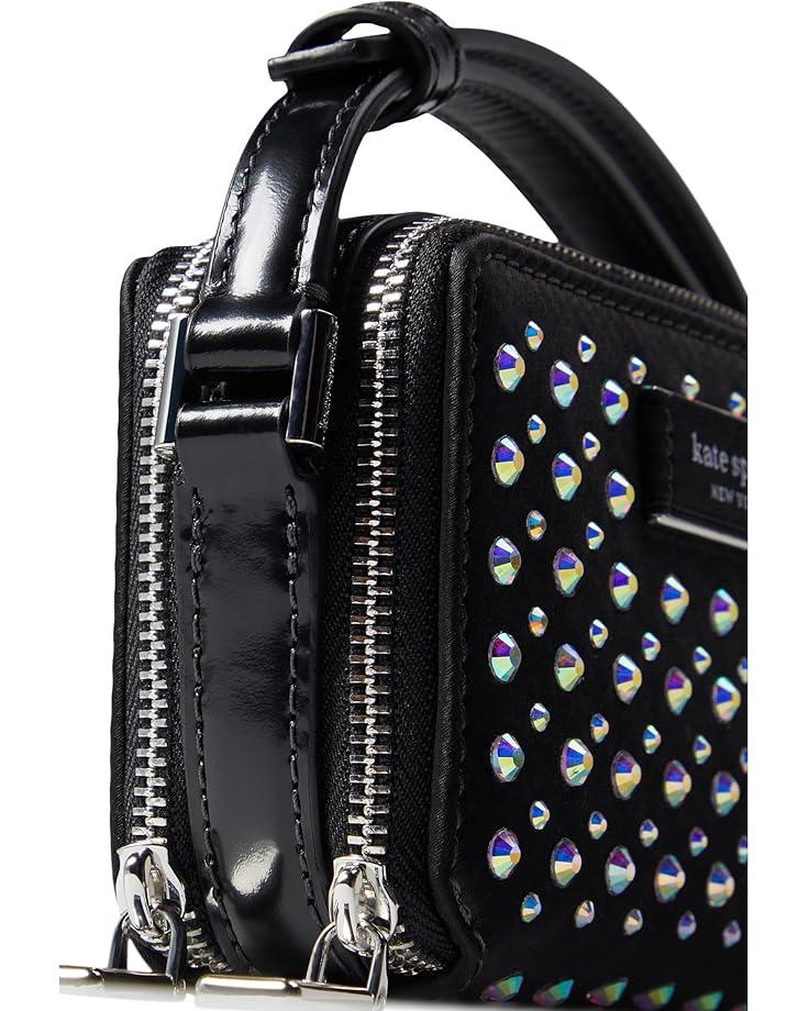 Morgan Sunshine Dot Printed PVC Double Zip Dome Crossbody Product Image