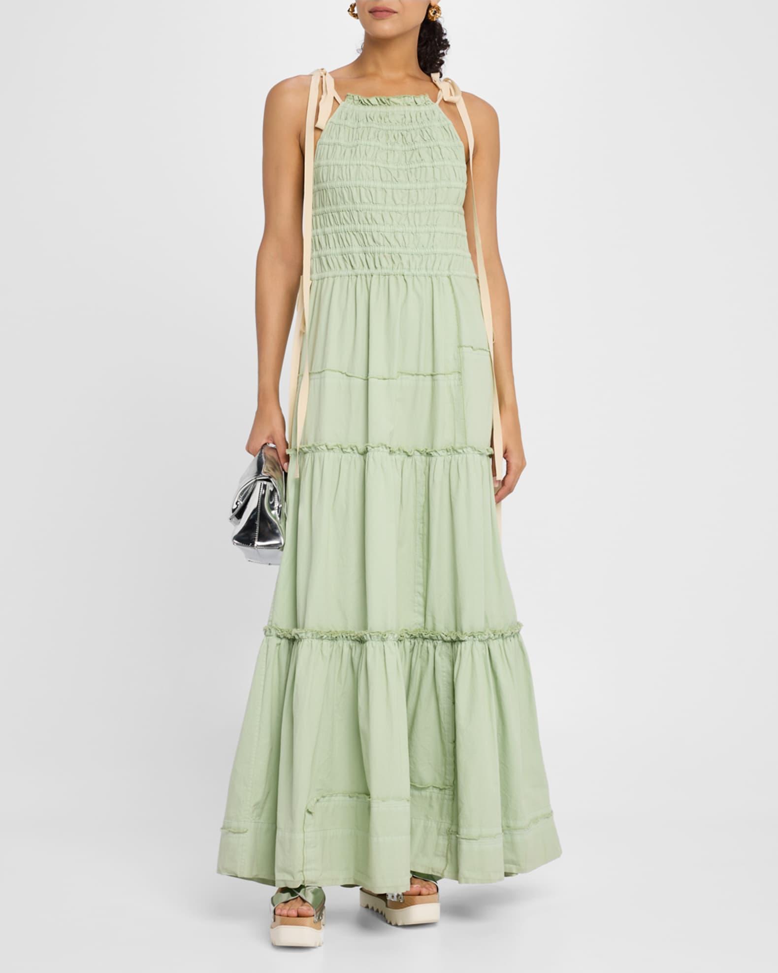 Sleeveless Smocked Maxi Dress  Product Image