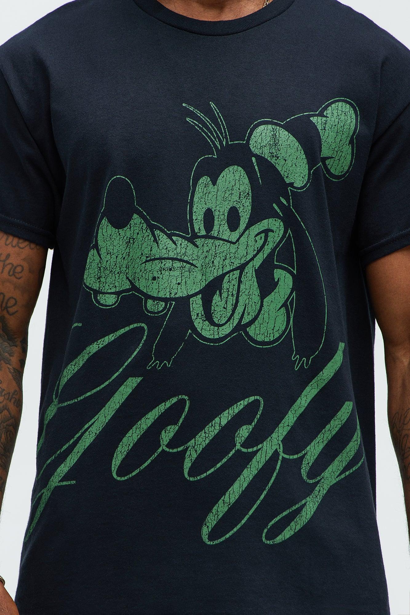 Disney Green Goofy Short Sleeve Tee - Black Product Image