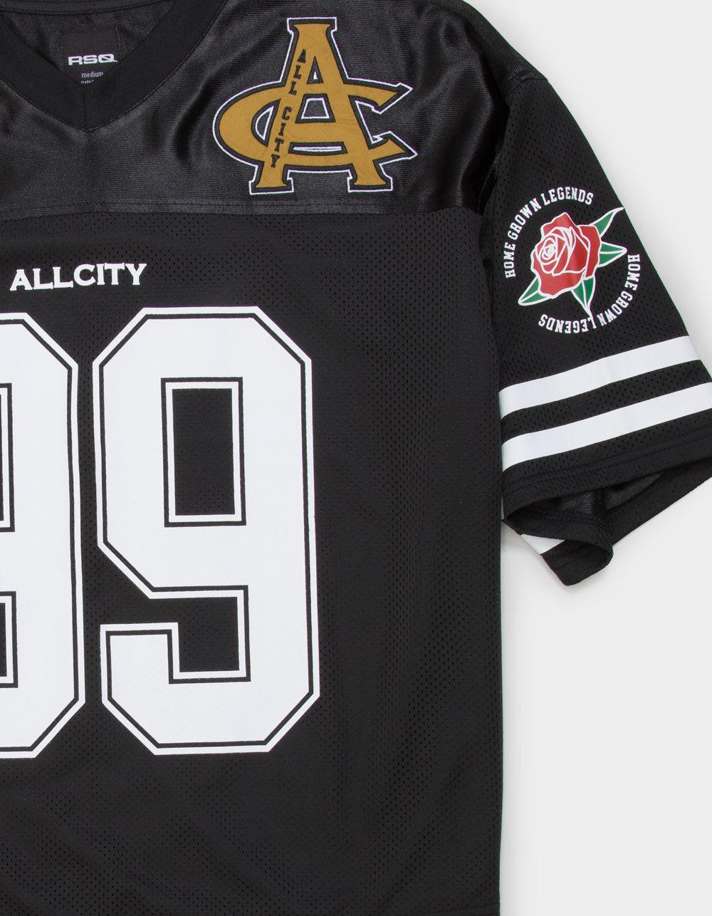 RSQ Mens Baggy Crop Mesh Jersey - BLACK Product Image