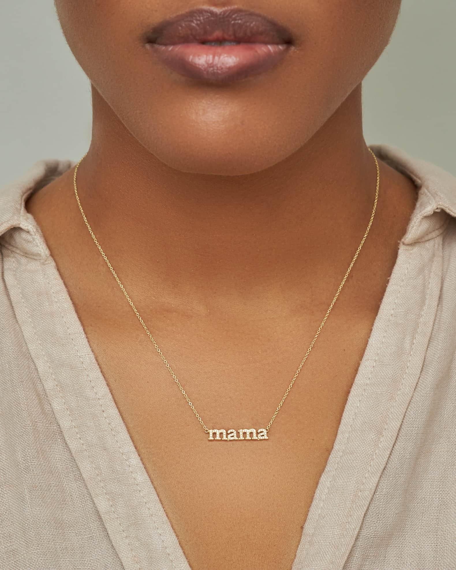 18k Diamond Mama Necklace Product Image