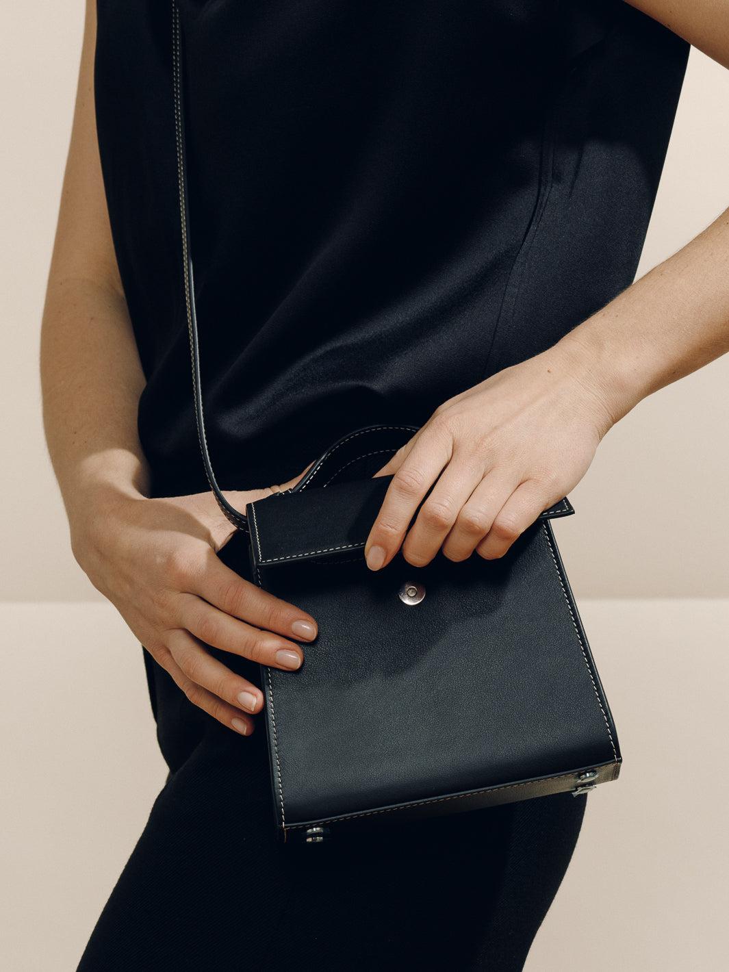 The Small Top Handle in Nappa Product Image