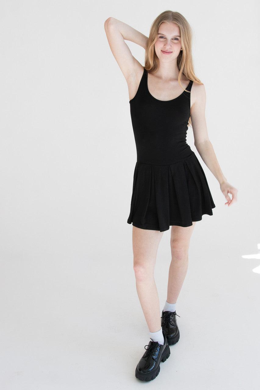 Pleated Skort Mini Dress Product Image