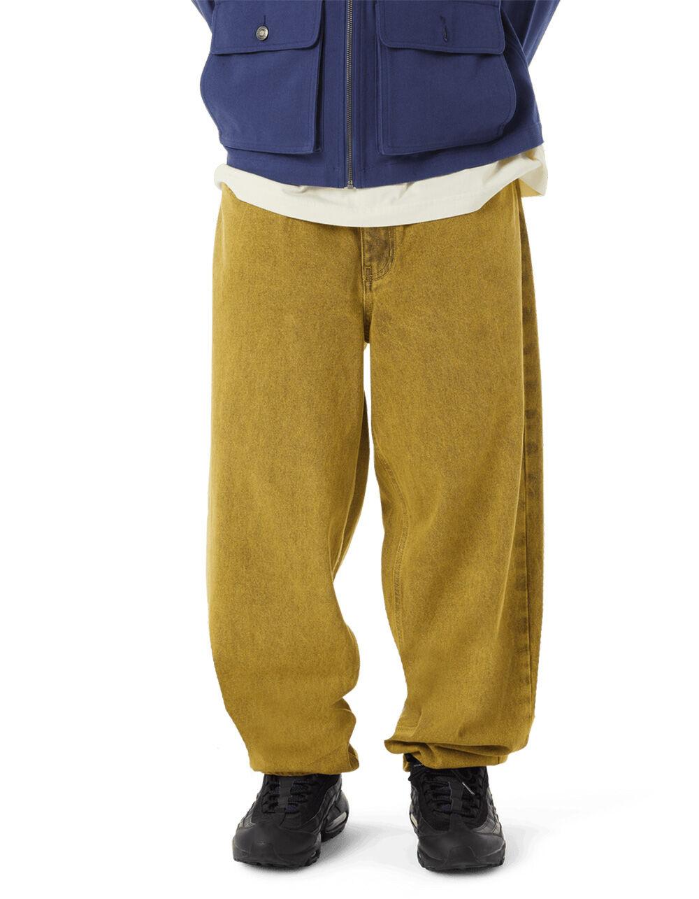 HUF Cromer Washed Mens Jeans - YELLOW COMBO Product Image
