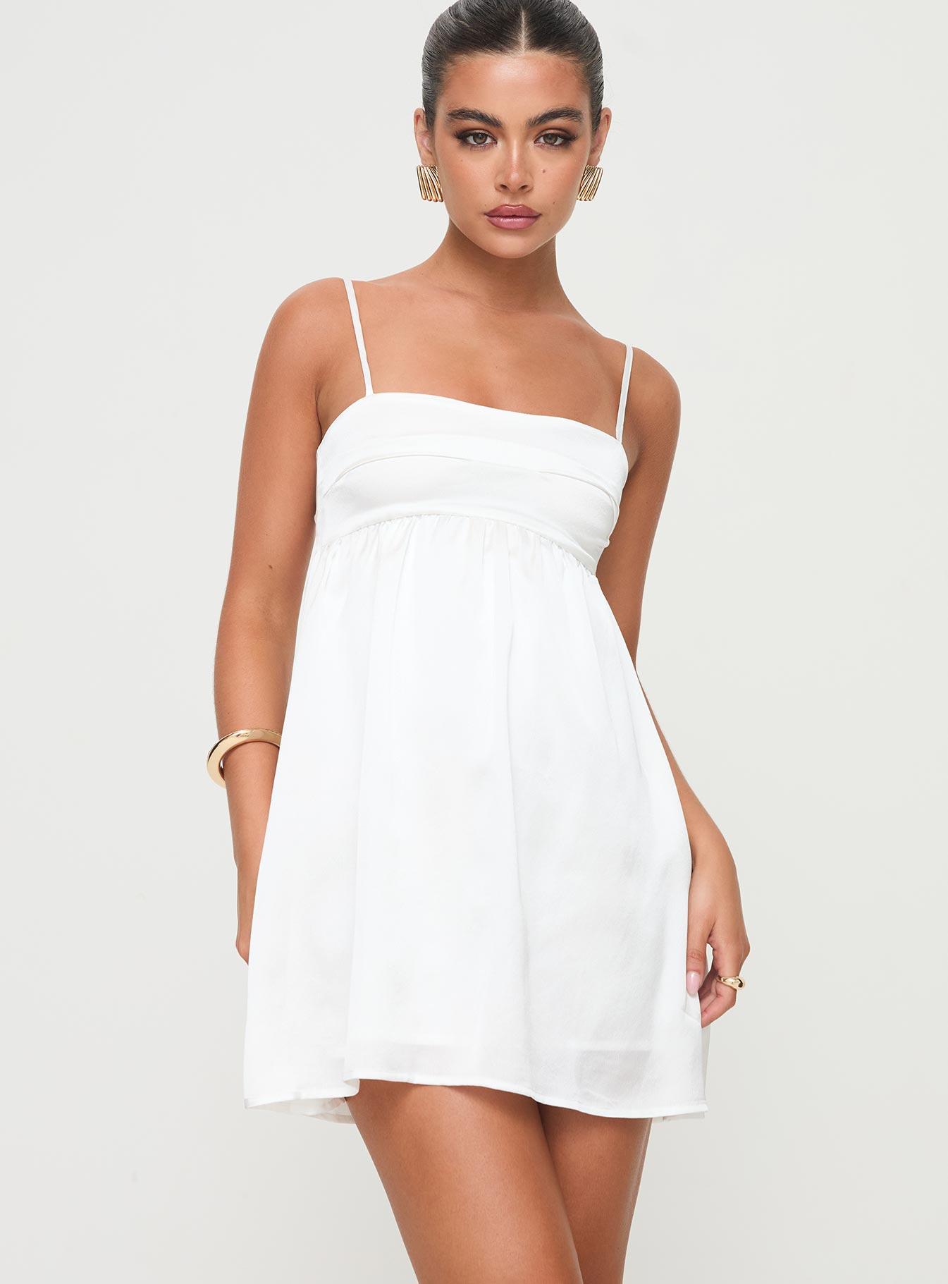 Ortega Mini Dress White Product Image