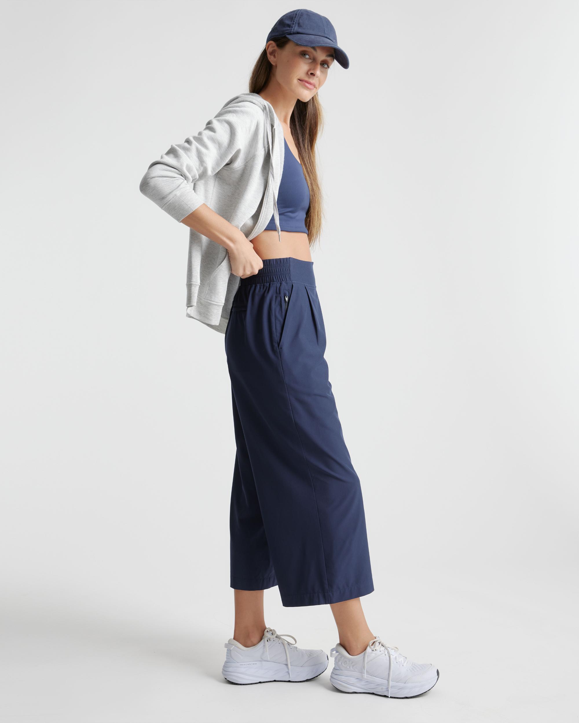 Quince | Women's Performance Tech Wide Leg Pants Recycled Polyester Product Image