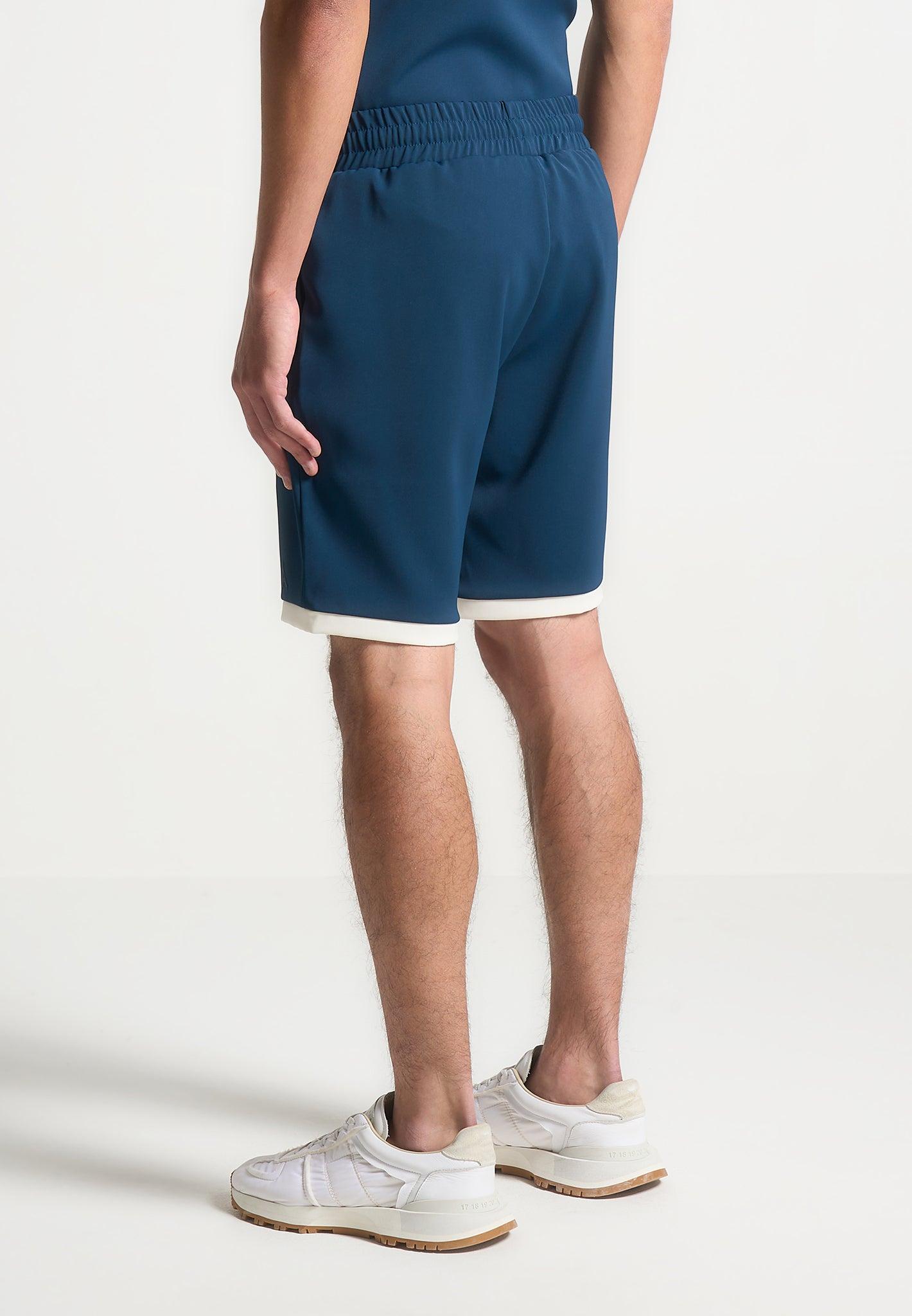 Colour Block Shorts - Navy/Cream Male Product Image