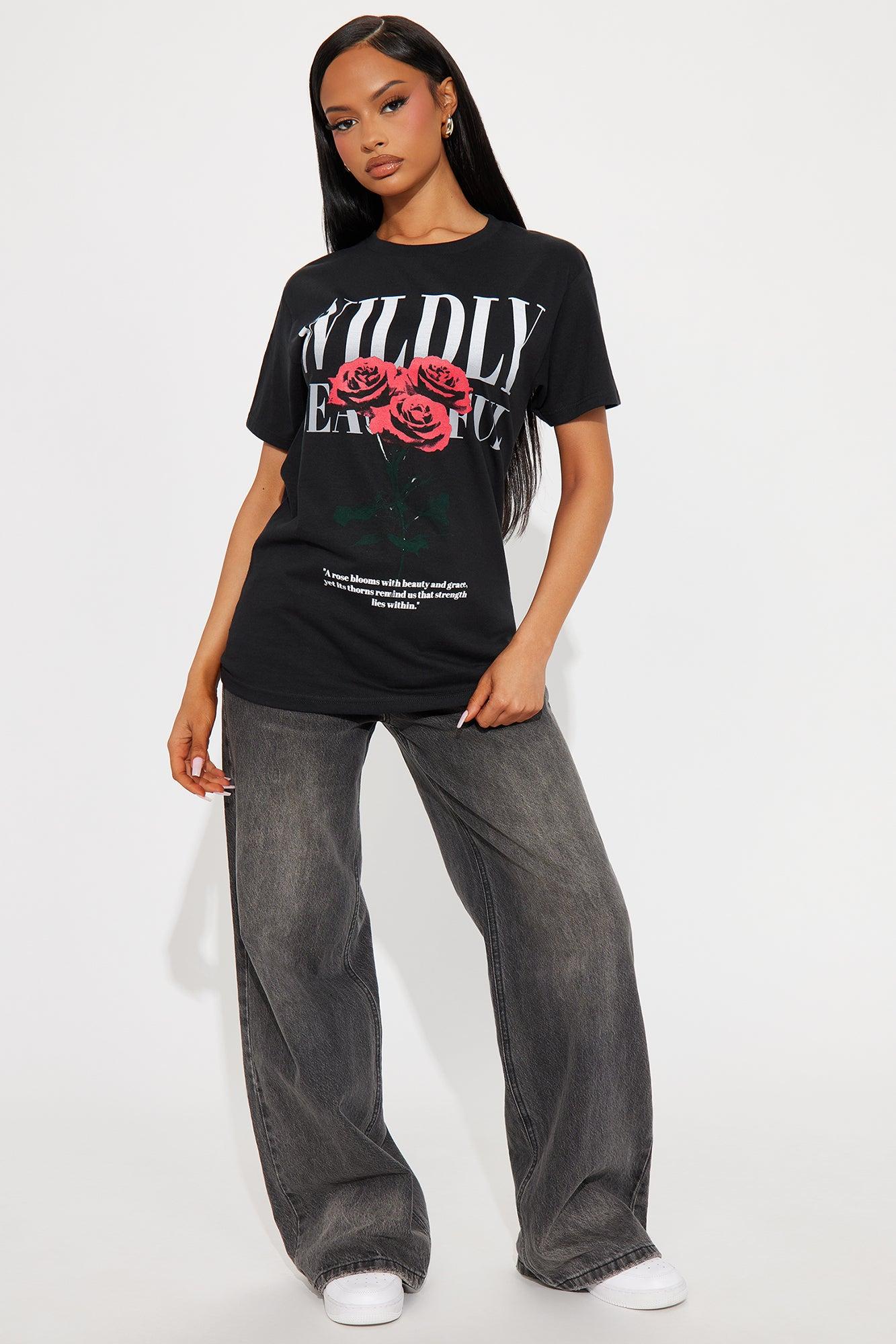 Wildly Beautiful Oversized Tee - Black Product Image