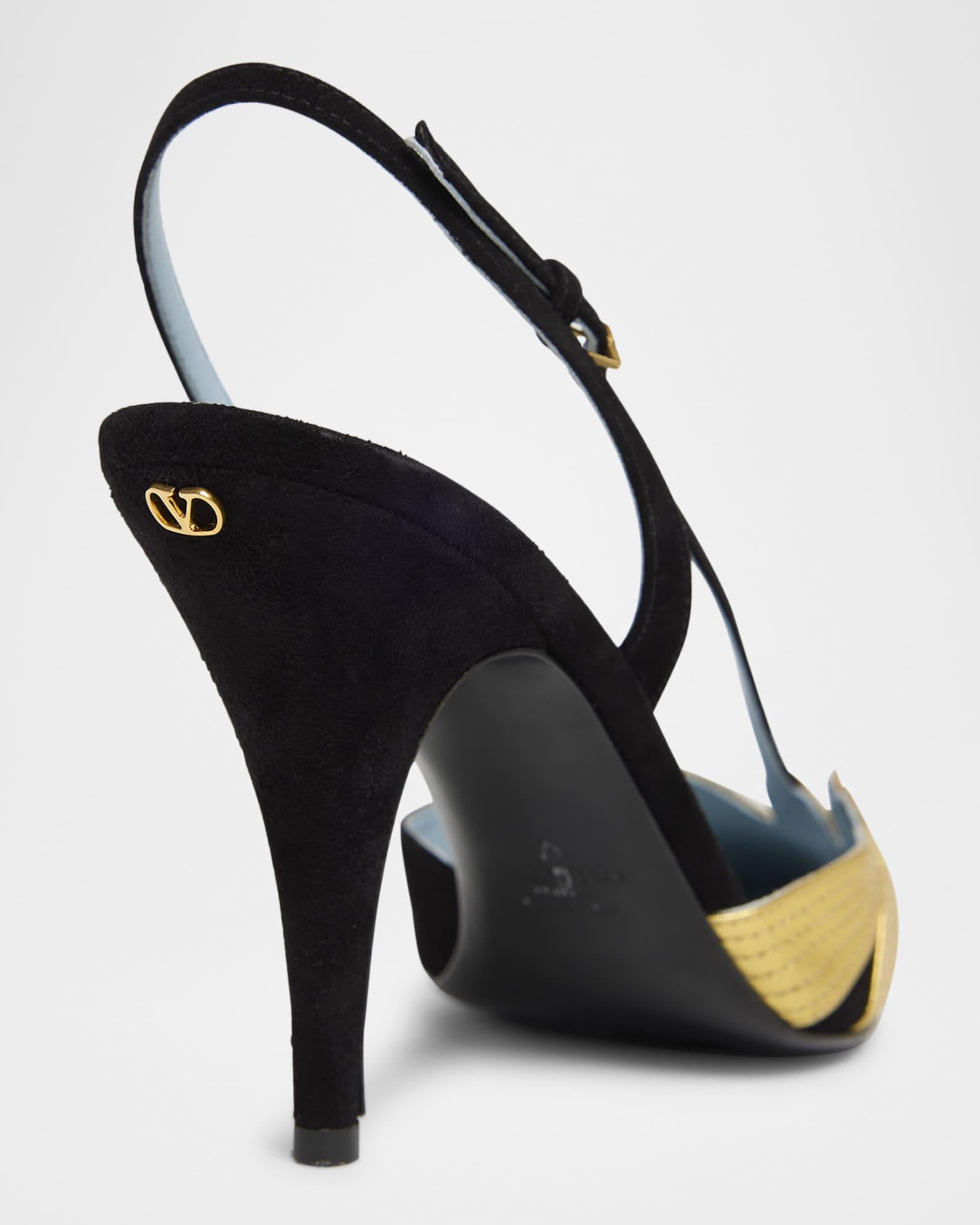 Foliage Slingback Pumps Product Image