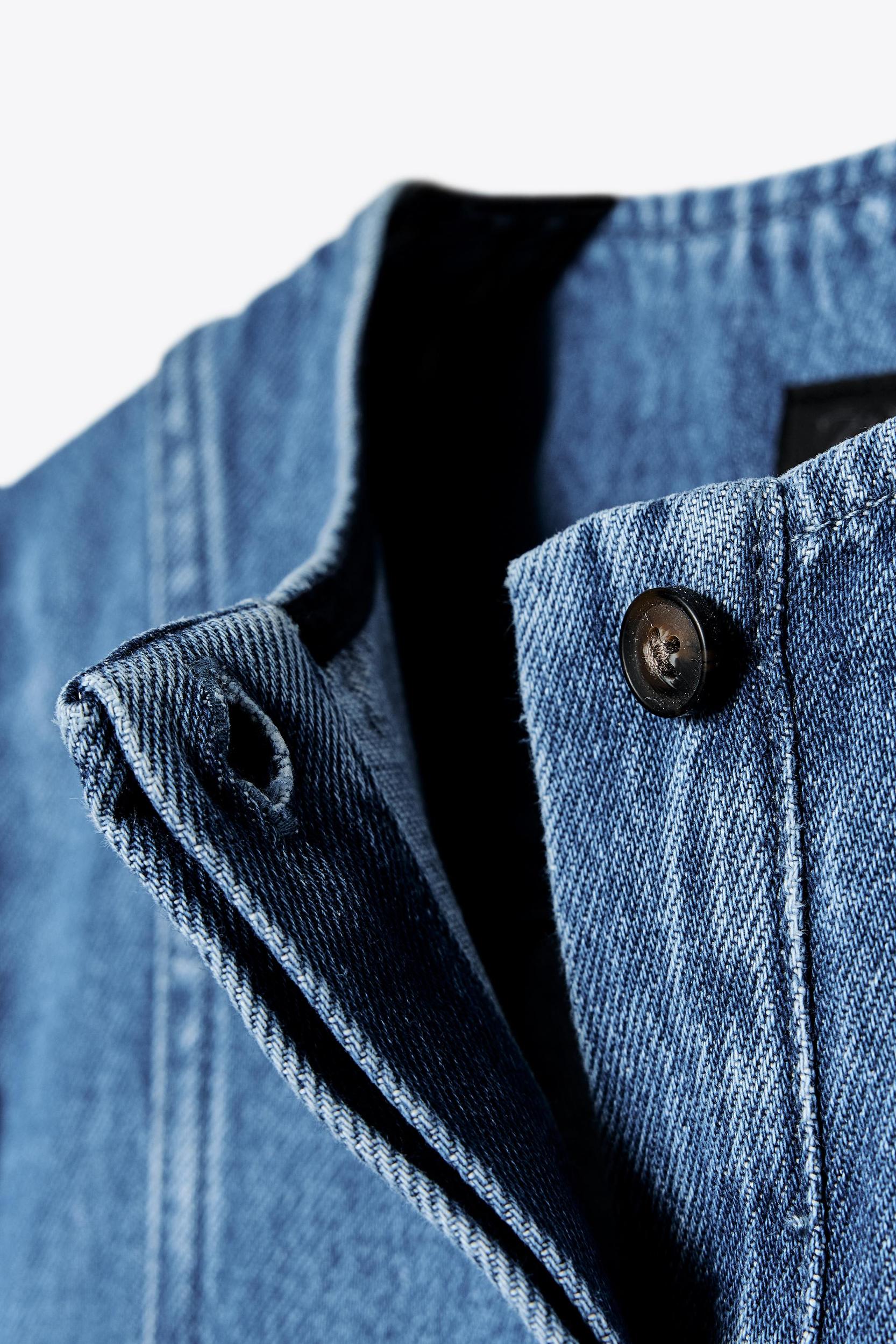 DENIM MIDI DRESS ZW COLLECTION Product Image