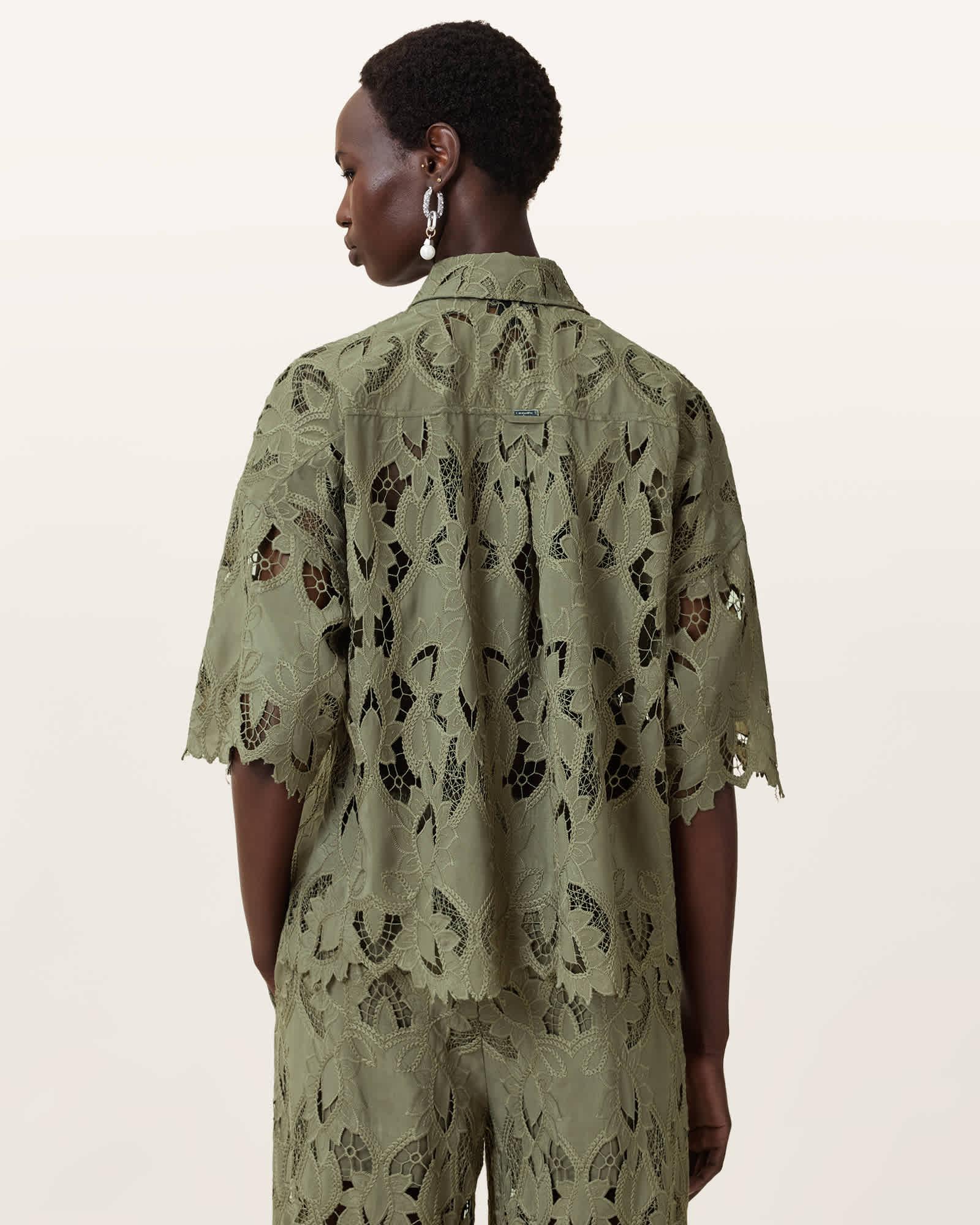 Charli Relaxed Fit Embroidered Shirt Product Image