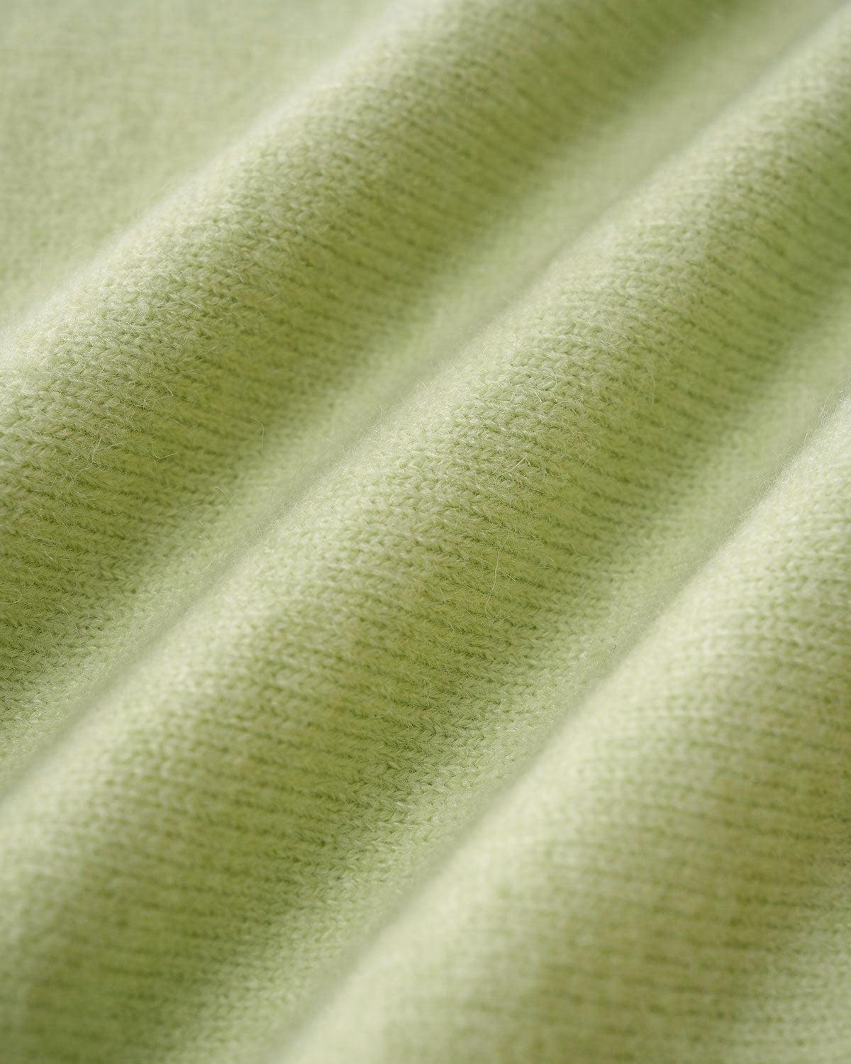 Green Round Neck Single Breasted Cardigan Product Image