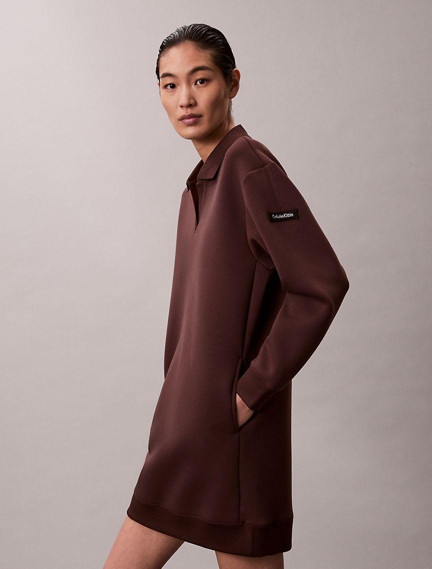 Smooth Mini Polo Sweatshirt Dress Product Image
