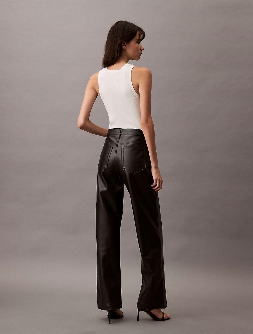 Faux Leather 90s Pants Product Image