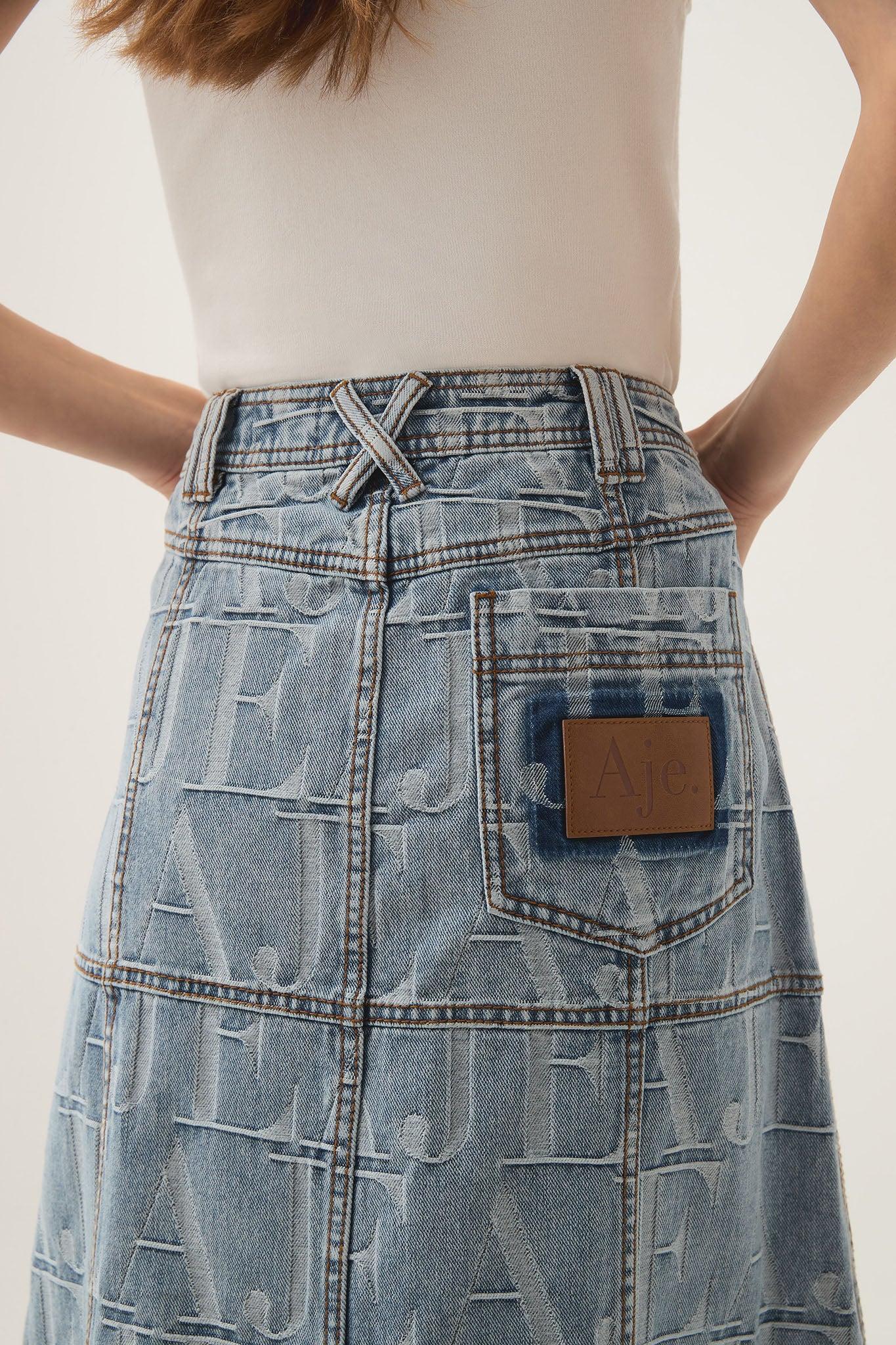 Nostalgia Denim Midi Skirt Product Image